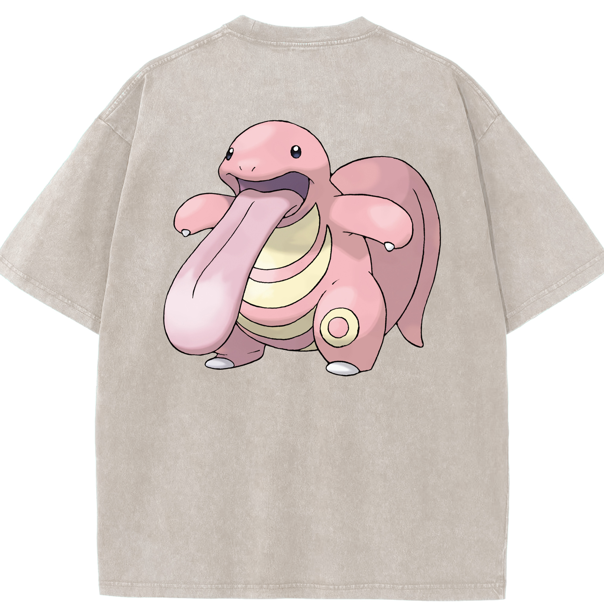 （画像用） ポケットモンスター Pokémon 綿100% ヴィンテージ風 半袖Tシャツ（背面プリント）