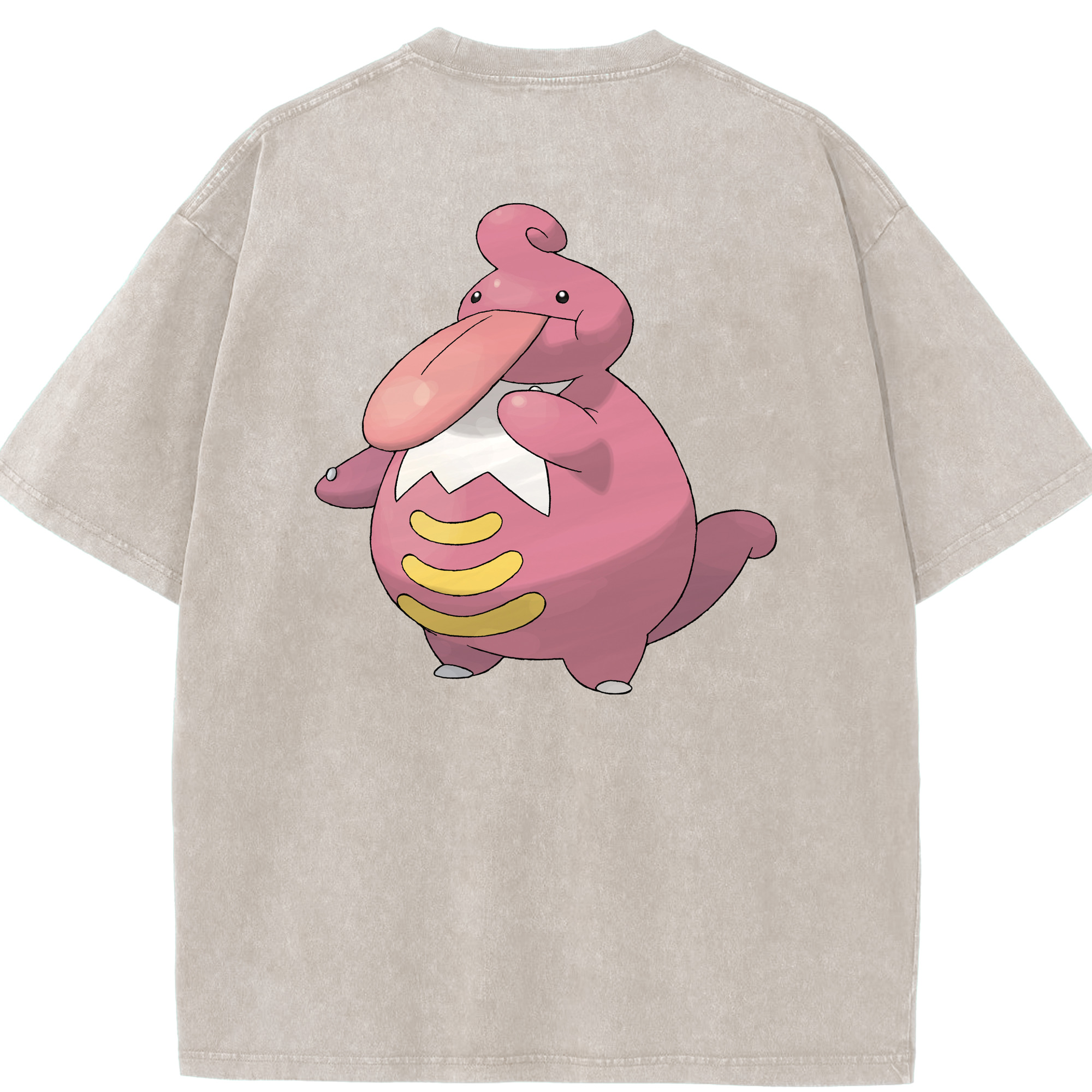 （画像用） ポケットモンスター Pokémon 綿100% ヴィンテージ風 半袖Tシャツ（背面プリント）