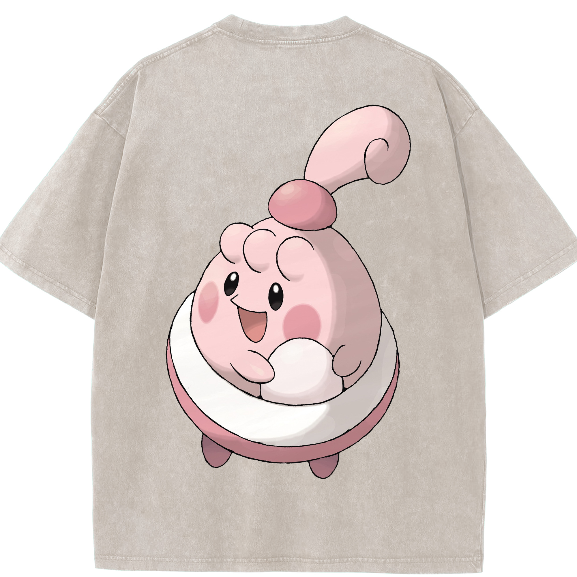 （画像用） ポケットモンスター Pokémon 綿100% ヴィンテージ風 半袖Tシャツ（背面プリント）