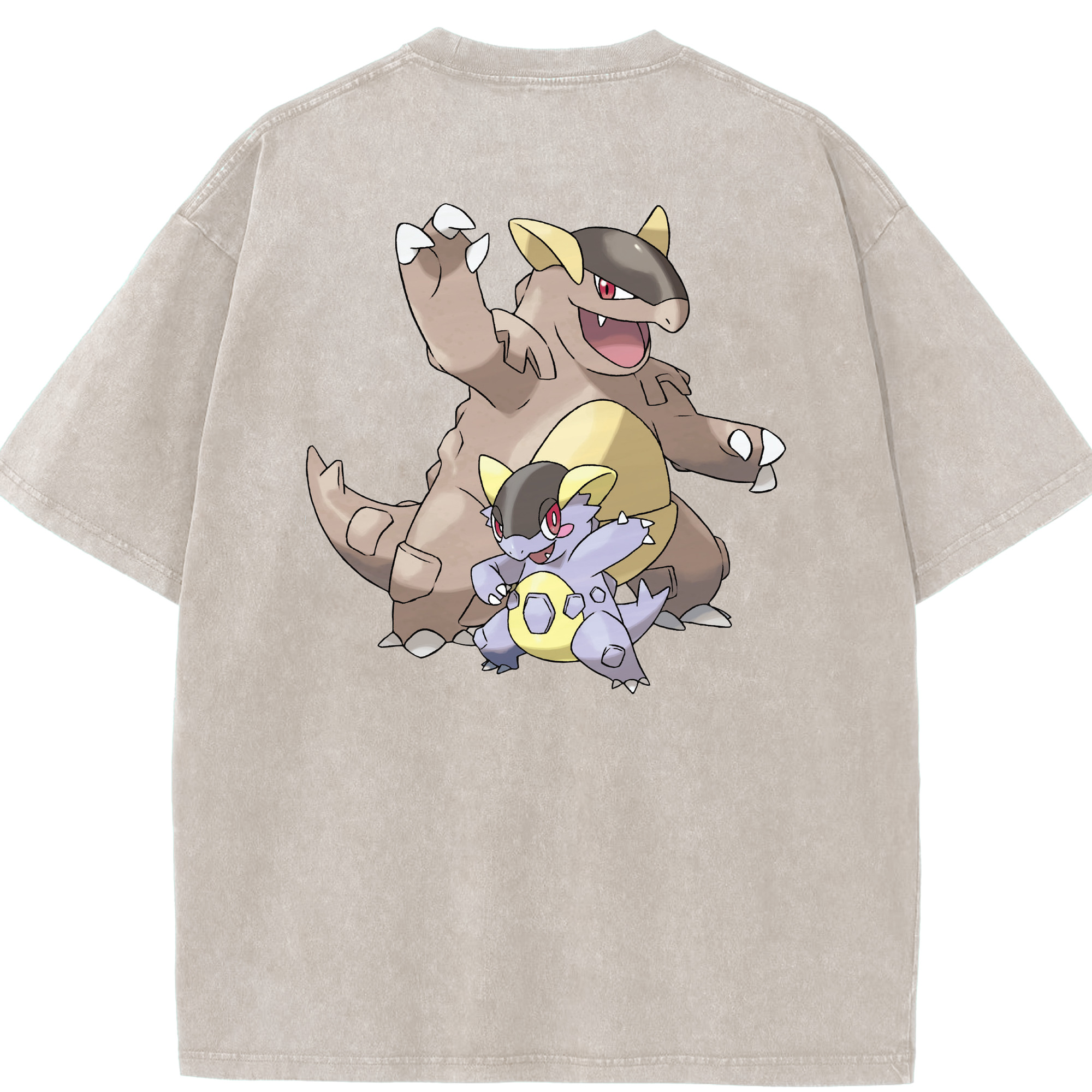 （画像用） ポケットモンスター Pokémon 綿100% ヴィンテージ風 半袖Tシャツ（背面プリント）