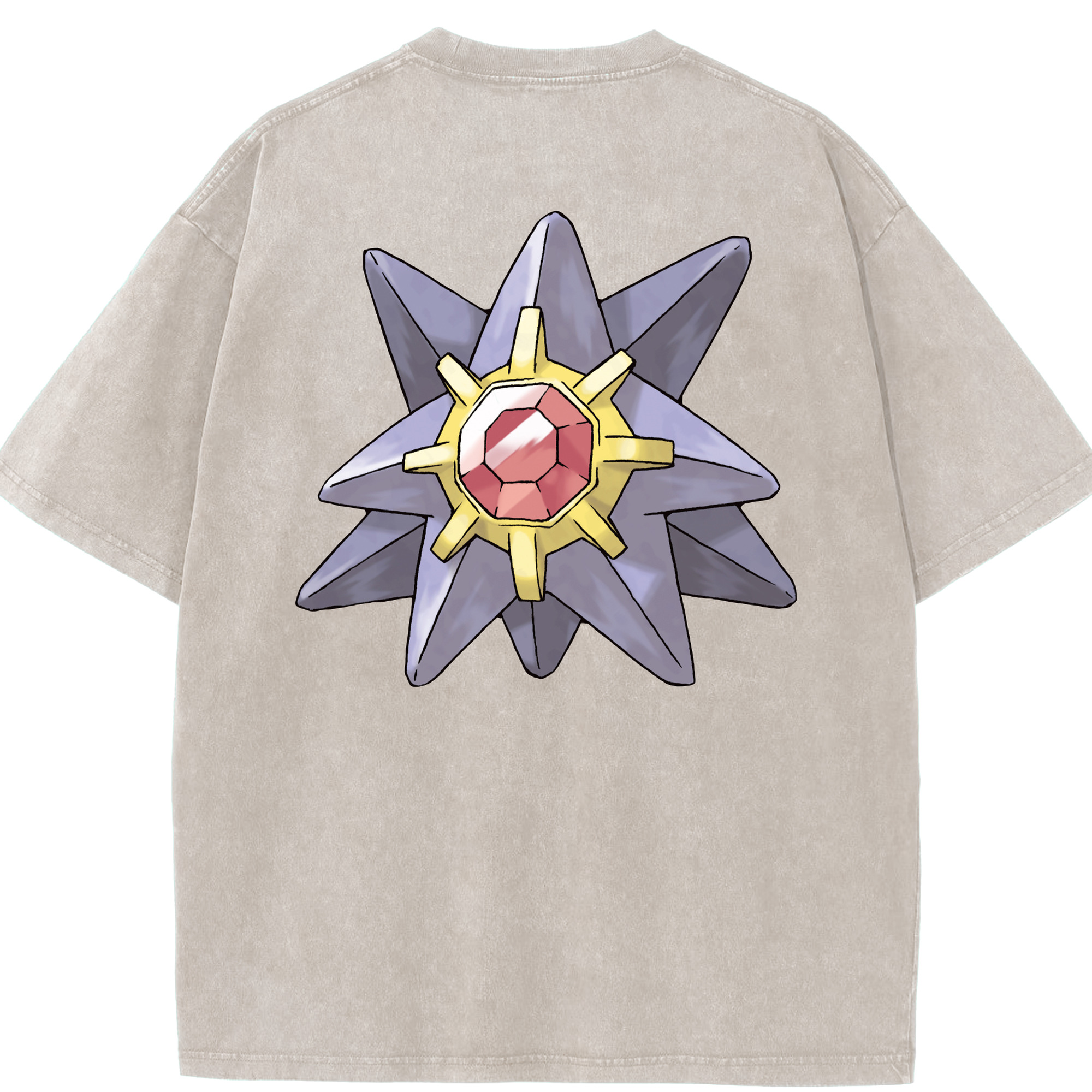 （画像用） ポケットモンスター Pokémon 綿100% ヴィンテージ風 半袖Tシャツ（背面プリント）