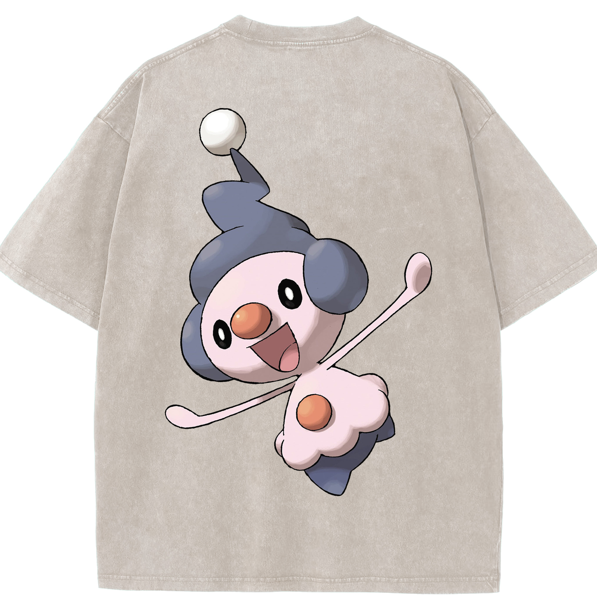 （画像用） ポケットモンスター Pokémon 綿100% ヴィンテージ風 半袖Tシャツ（背面プリント）