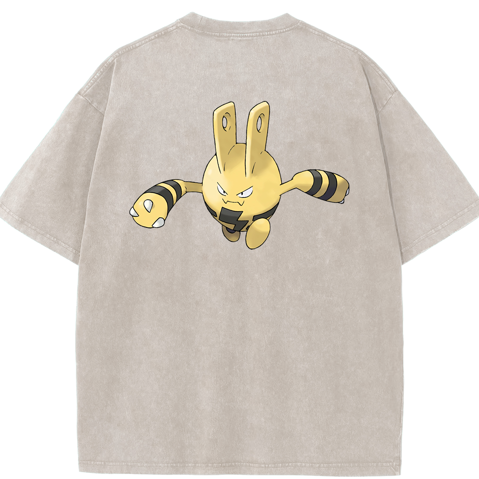 （画像用） ポケットモンスター Pokémon 綿100% ヴィンテージ風 半袖Tシャツ（背面プリント）