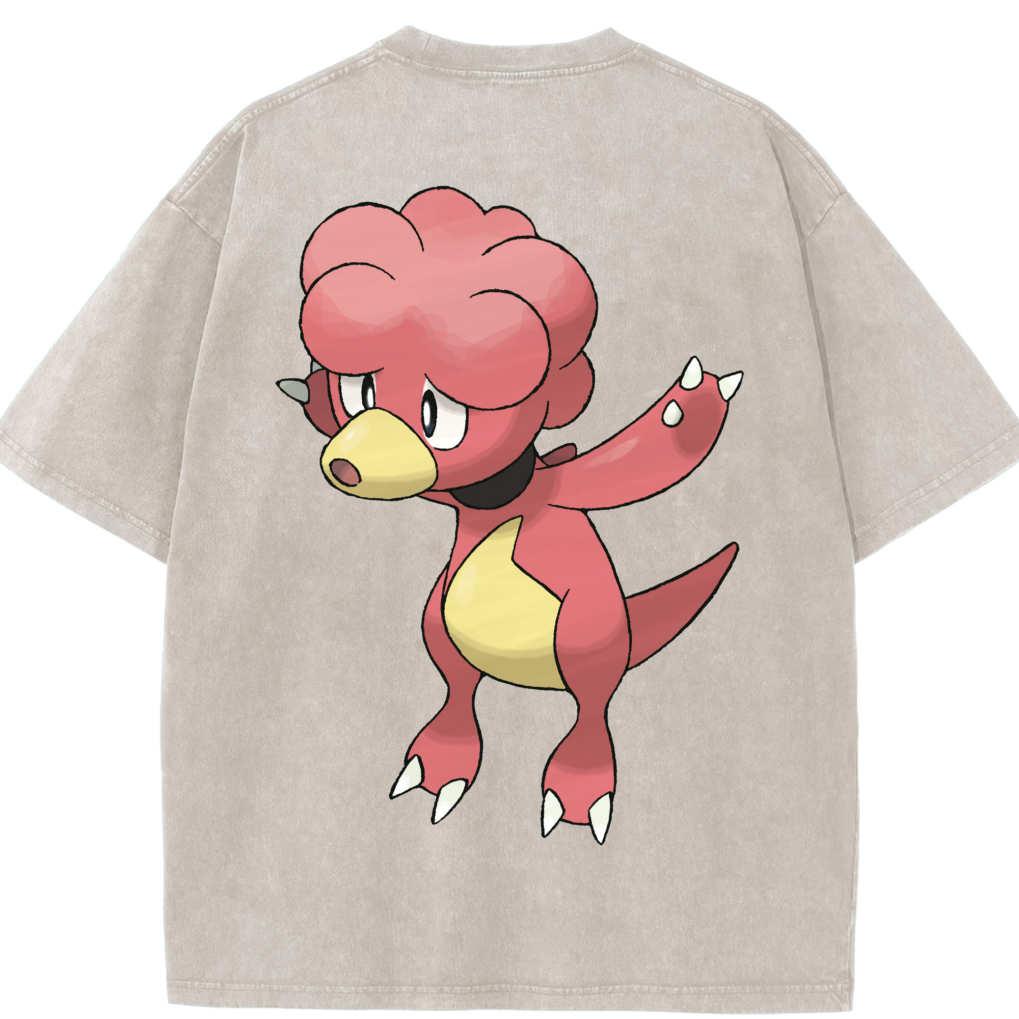 （画像用） ポケットモンスター Pokémon 綿100% ヴィンテージ風 半袖Tシャツ（背面プリント）