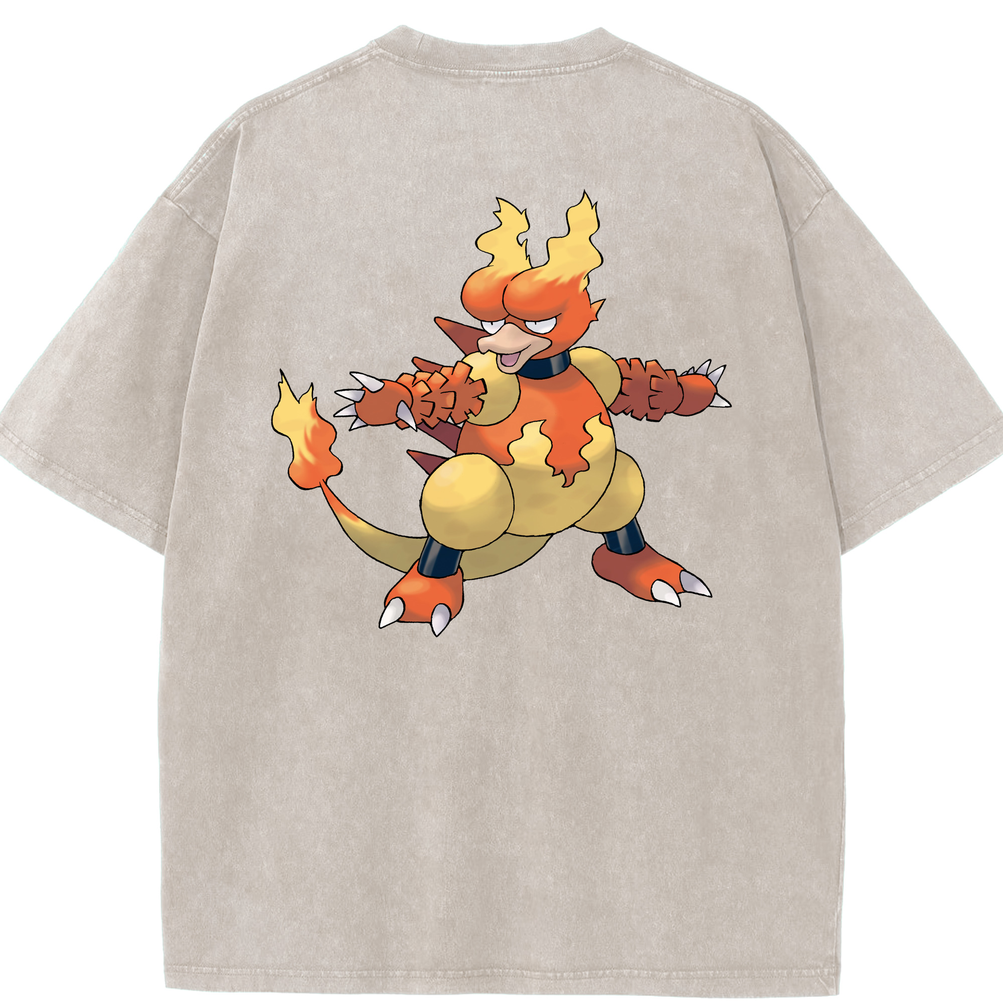 （画像用） ポケットモンスター Pokémon 綿100% ヴィンテージ風 半袖Tシャツ（背面プリント）