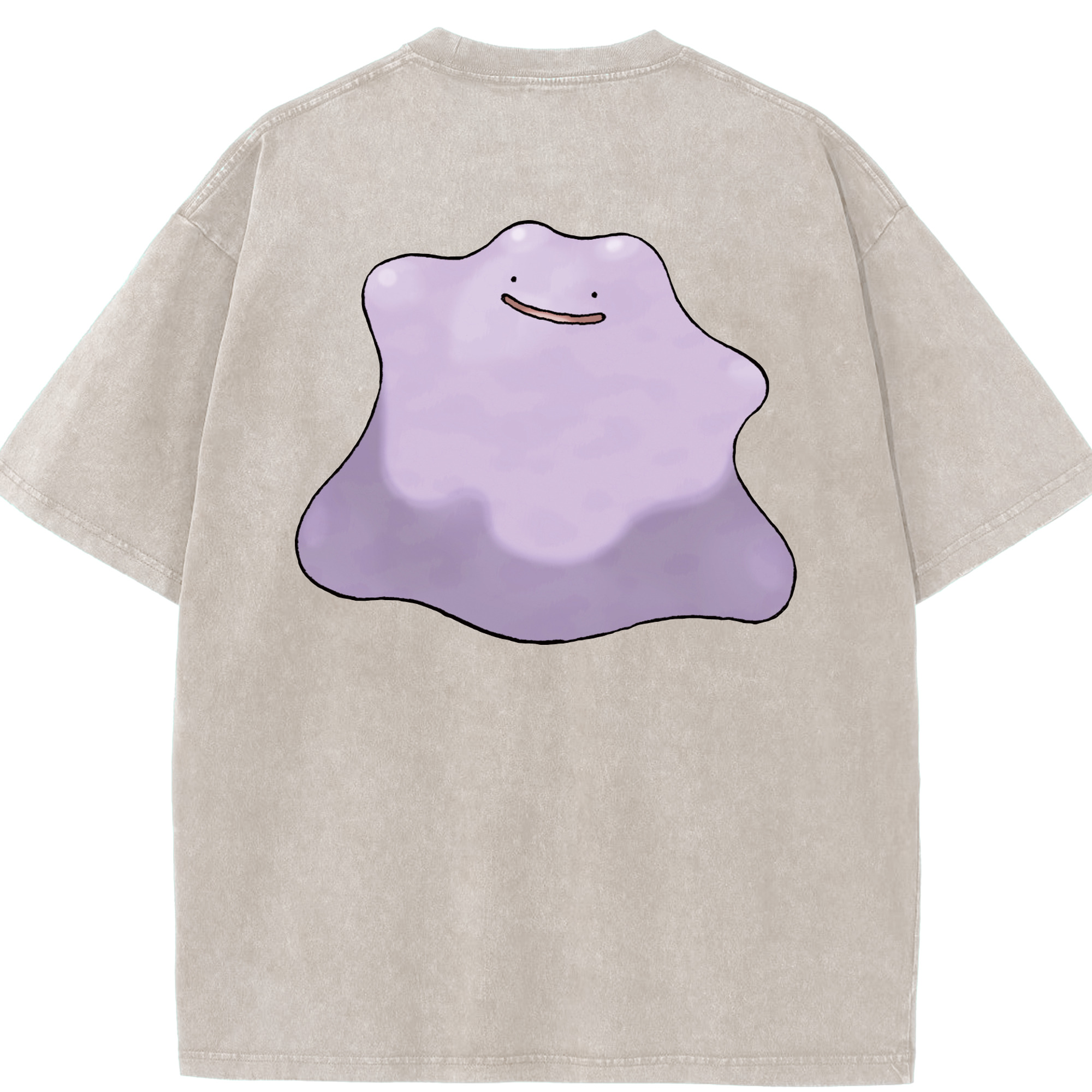 （画像用） ポケットモンスター Pokémon 綿100% ヴィンテージ風 半袖Tシャツ（背面プリント）