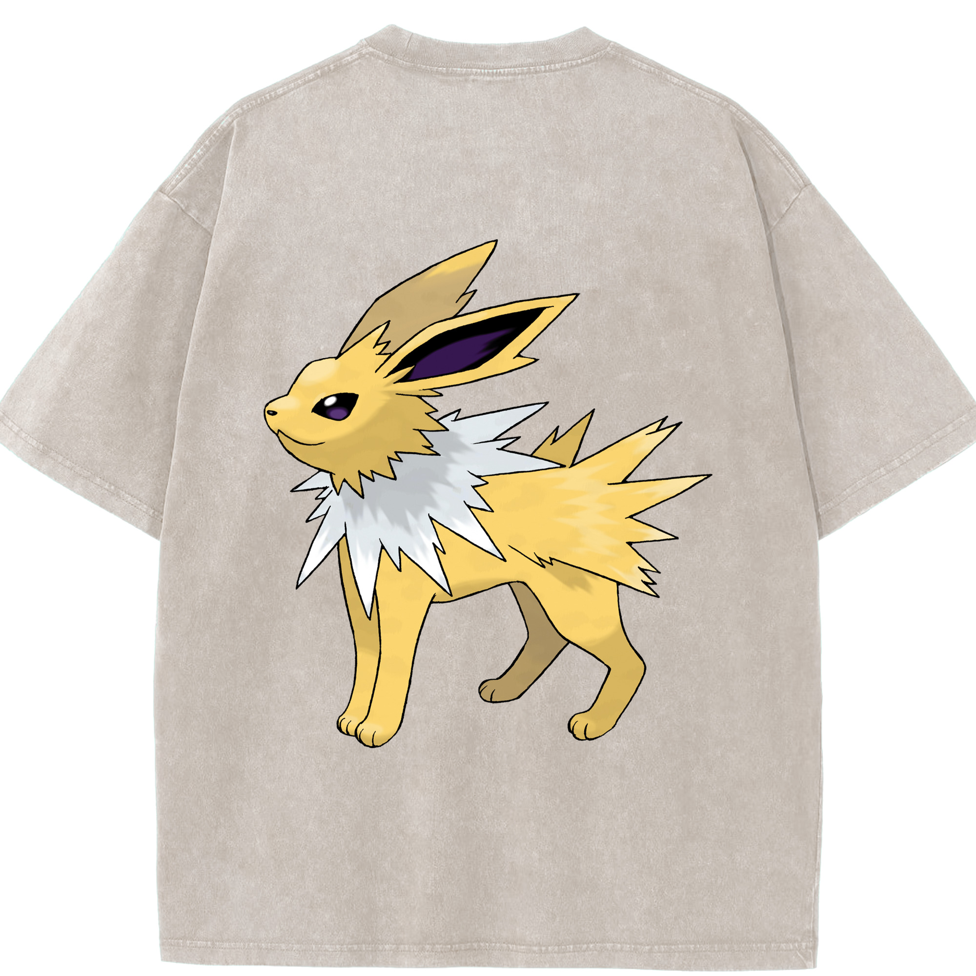（画像用） ポケットモンスター Pokémon 綿100% ヴィンテージ風 半袖Tシャツ（背面プリント）