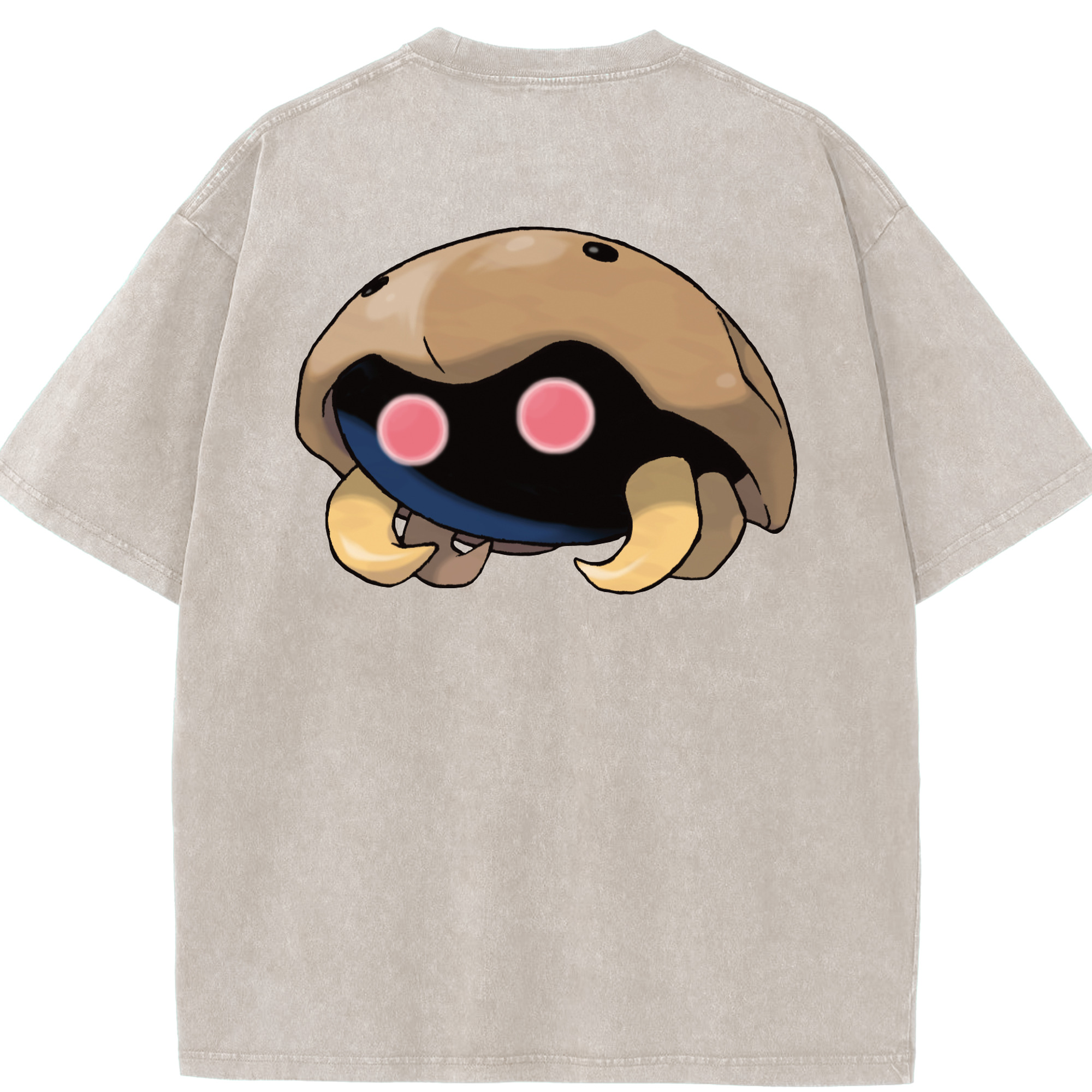（画像用） ポケットモンスター Pokémon 綿100% ヴィンテージ風 半袖Tシャツ（背面プリント）