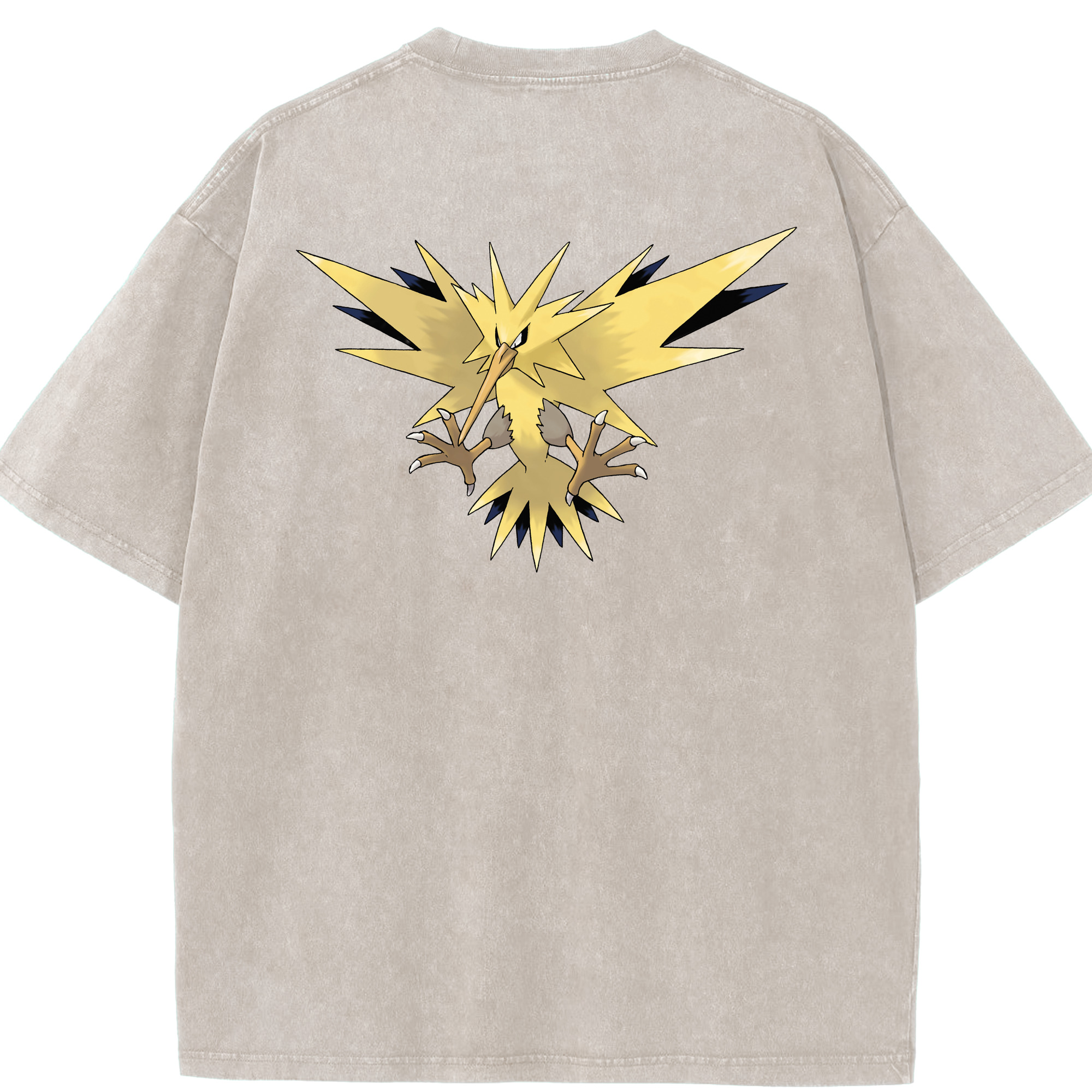 （画像用） ポケットモンスター Pokémon 綿100% ヴィンテージ風 半袖Tシャツ（背面プリント）