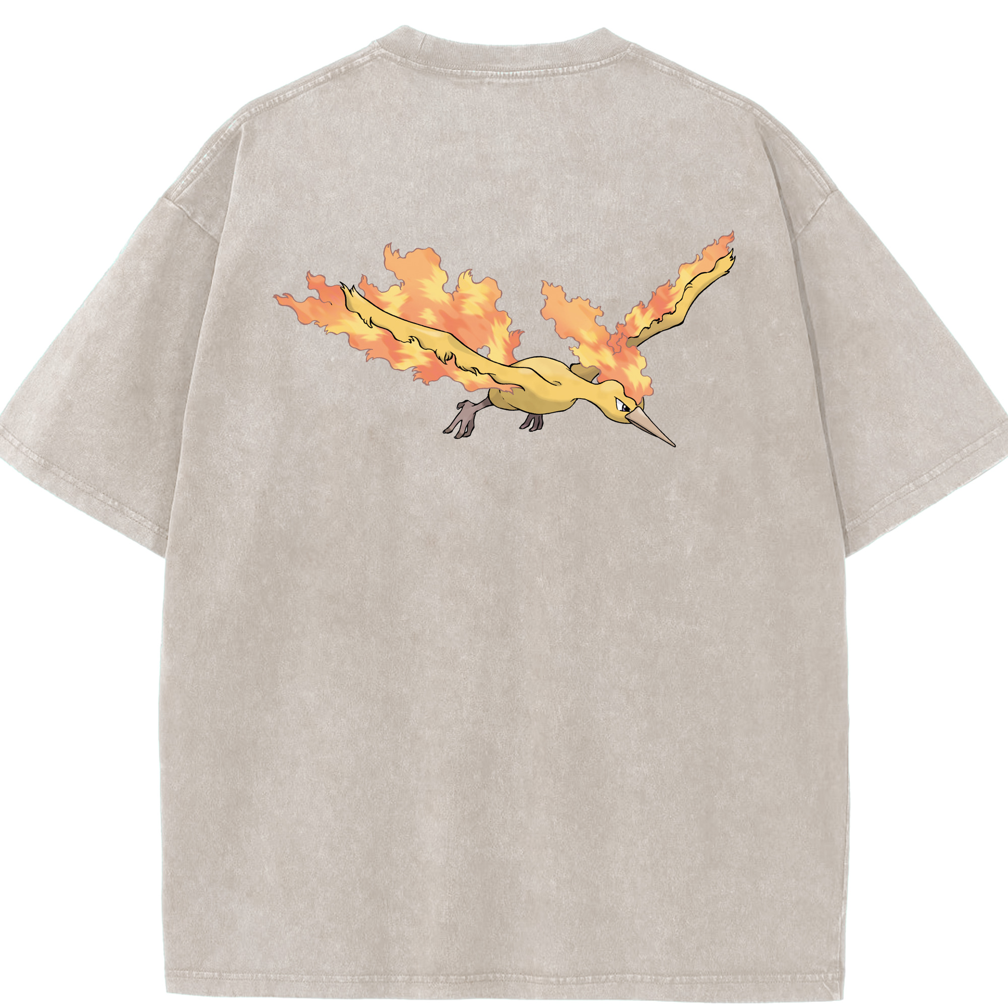 （画像用） ポケットモンスター Pokémon 綿100% ヴィンテージ風 半袖Tシャツ（背面プリント）