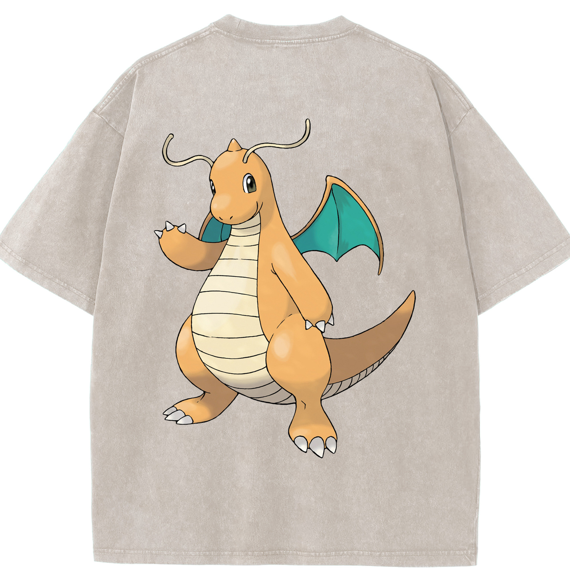 （画像用） ポケットモンスター Pokémon 綿100% ヴィンテージ風 半袖Tシャツ（背面プリント）