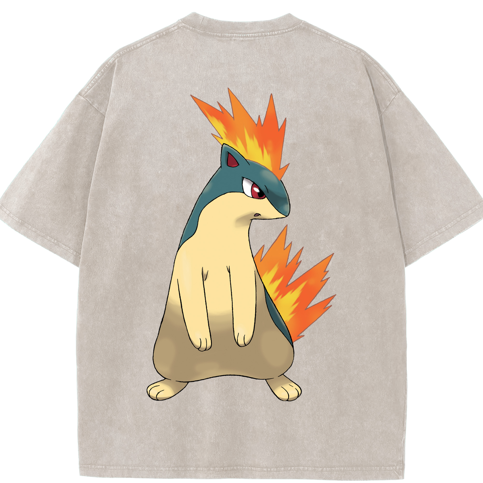 （画像用） ポケットモンスター Pokémon 綿100% ヴィンテージ風 半袖Tシャツ（背面プリント）