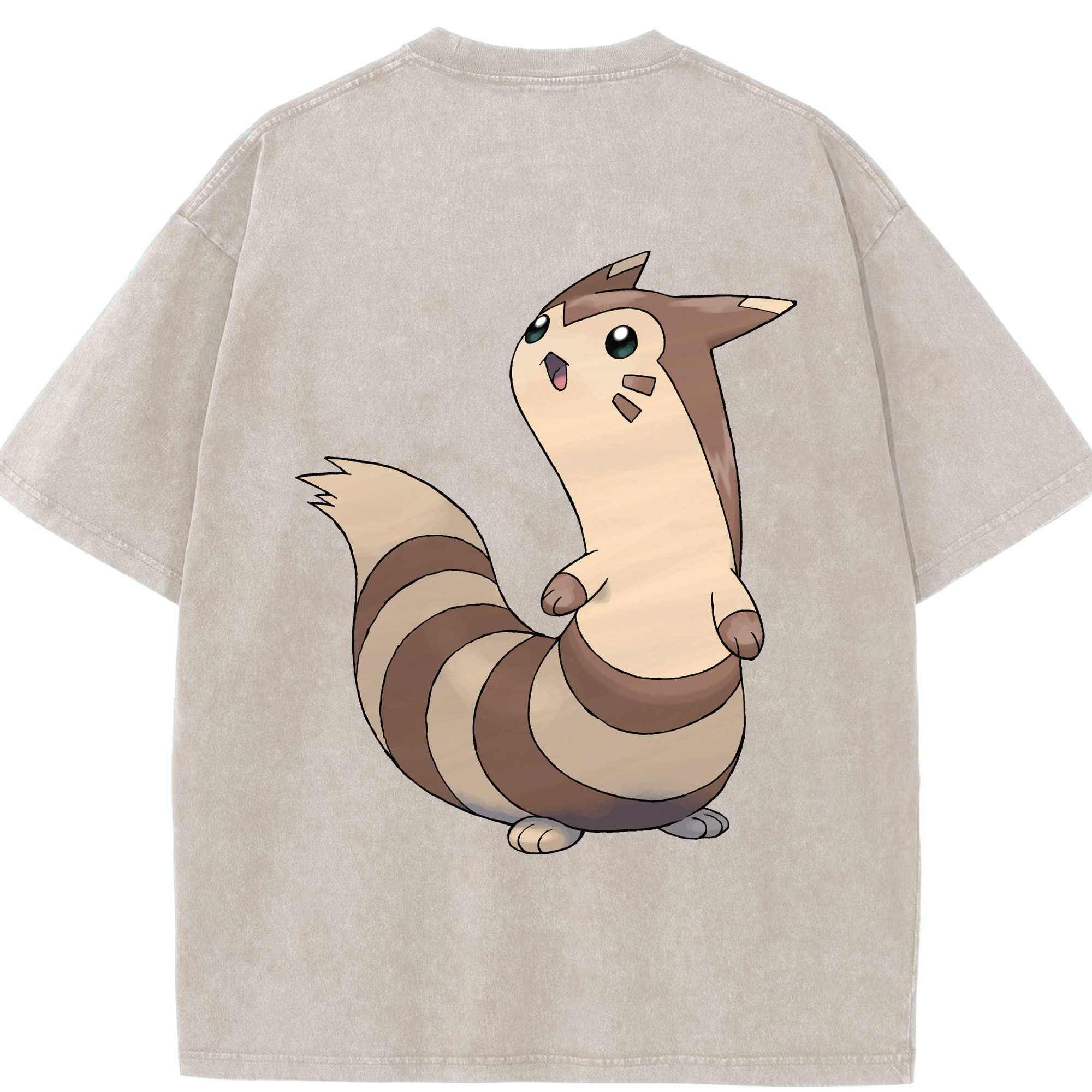 （画像用） ポケットモンスター Pokémon 綿100% ヴィンテージ風 半袖Tシャツ（背面プリント）