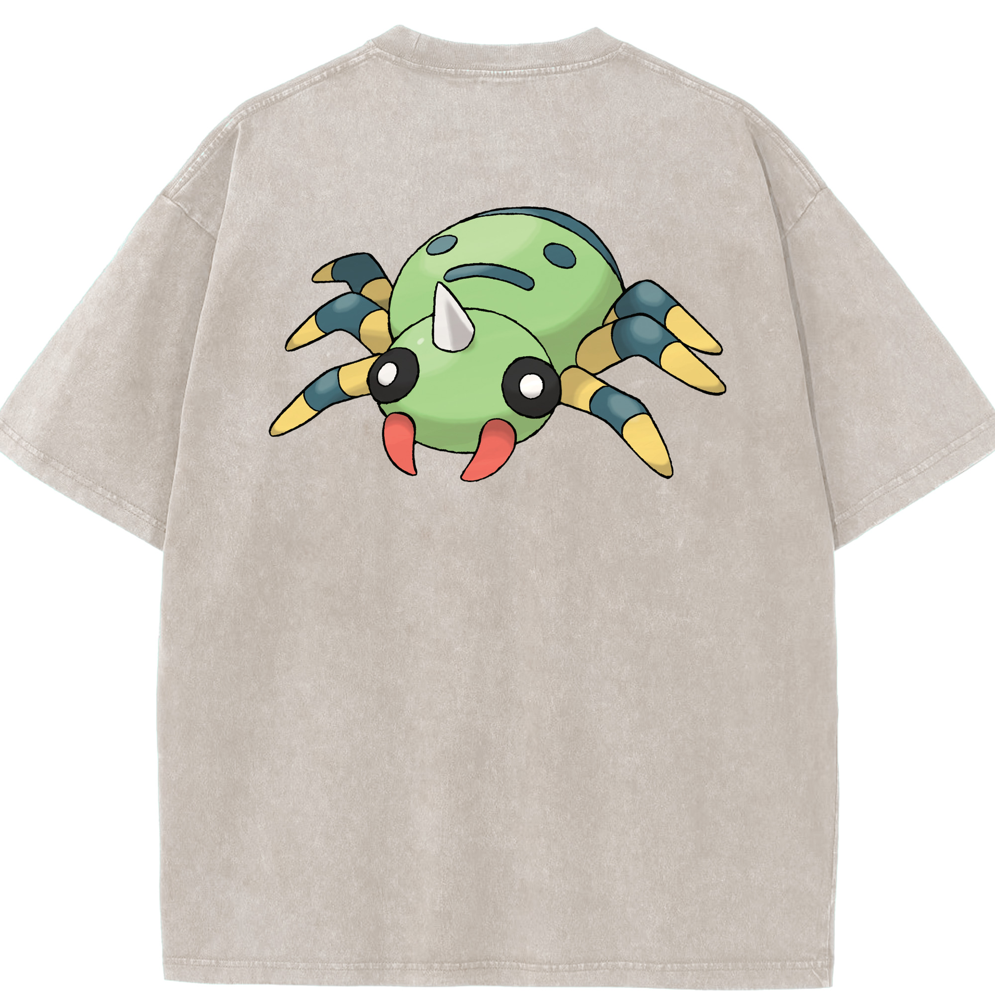 （画像用） ポケットモンスター Pokémon 綿100% ヴィンテージ風 半袖Tシャツ（背面プリント）