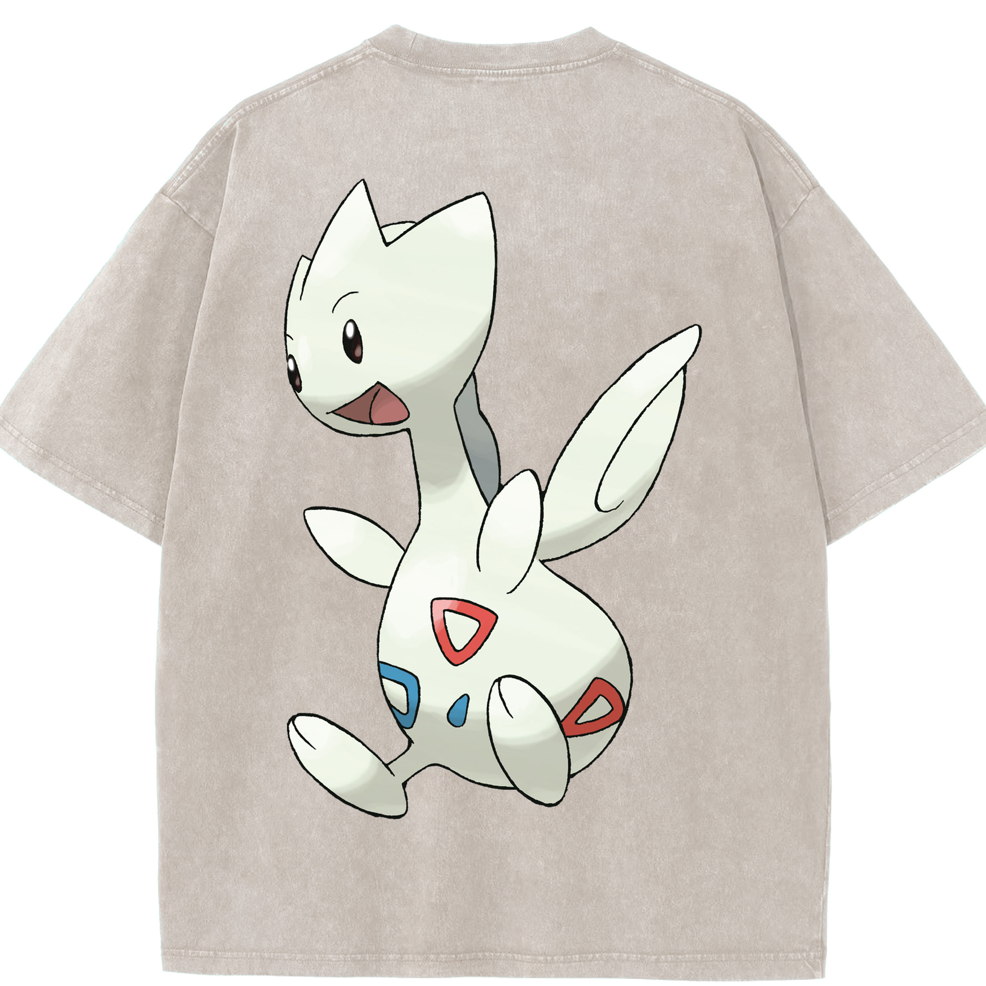 （画像用） ポケットモンスター Pokémon 綿100% ヴィンテージ風 半袖Tシャツ（背面プリント）