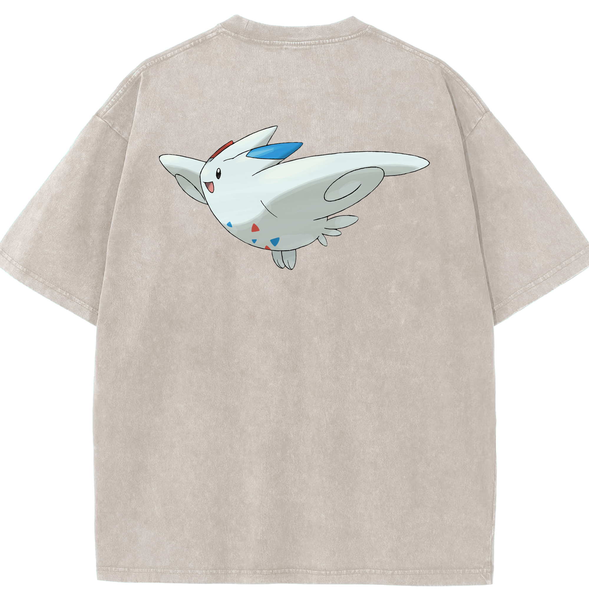 （画像用） ポケットモンスター Pokémon 綿100% ヴィンテージ風 半袖Tシャツ（背面プリント）