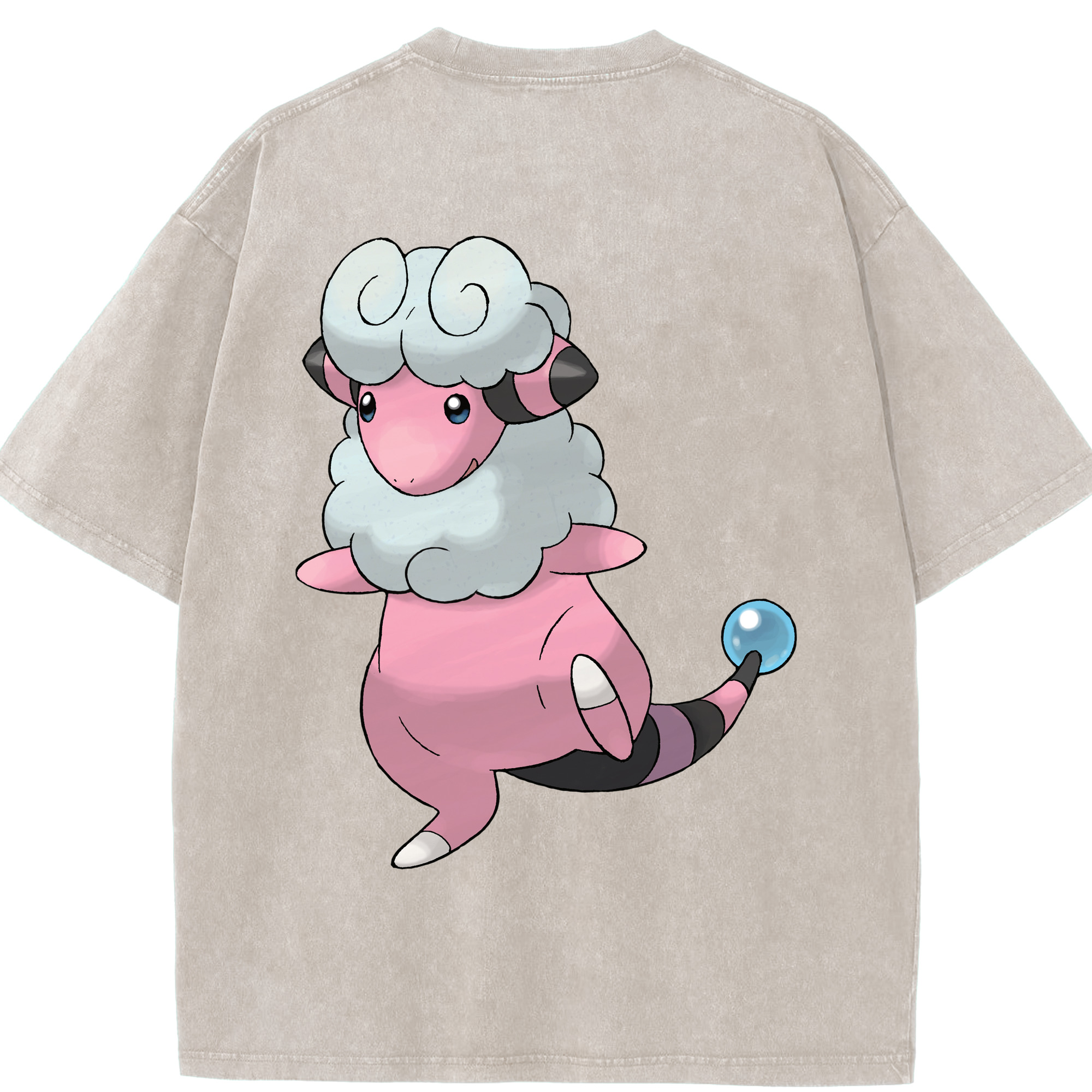 （画像用） ポケットモンスター Pokémon 綿100% ヴィンテージ風 半袖Tシャツ（背面プリント）