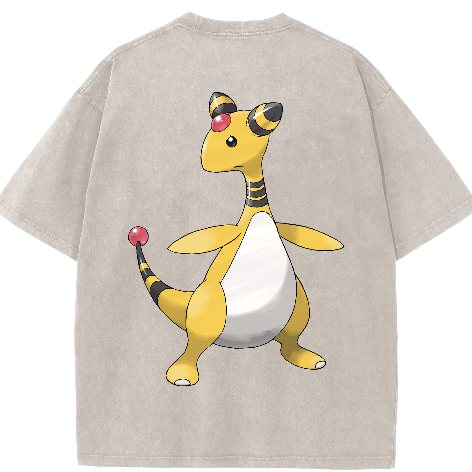 （画像用） ポケットモンスター Pokémon 綿100% ヴィンテージ風 半袖Tシャツ（背面プリント）