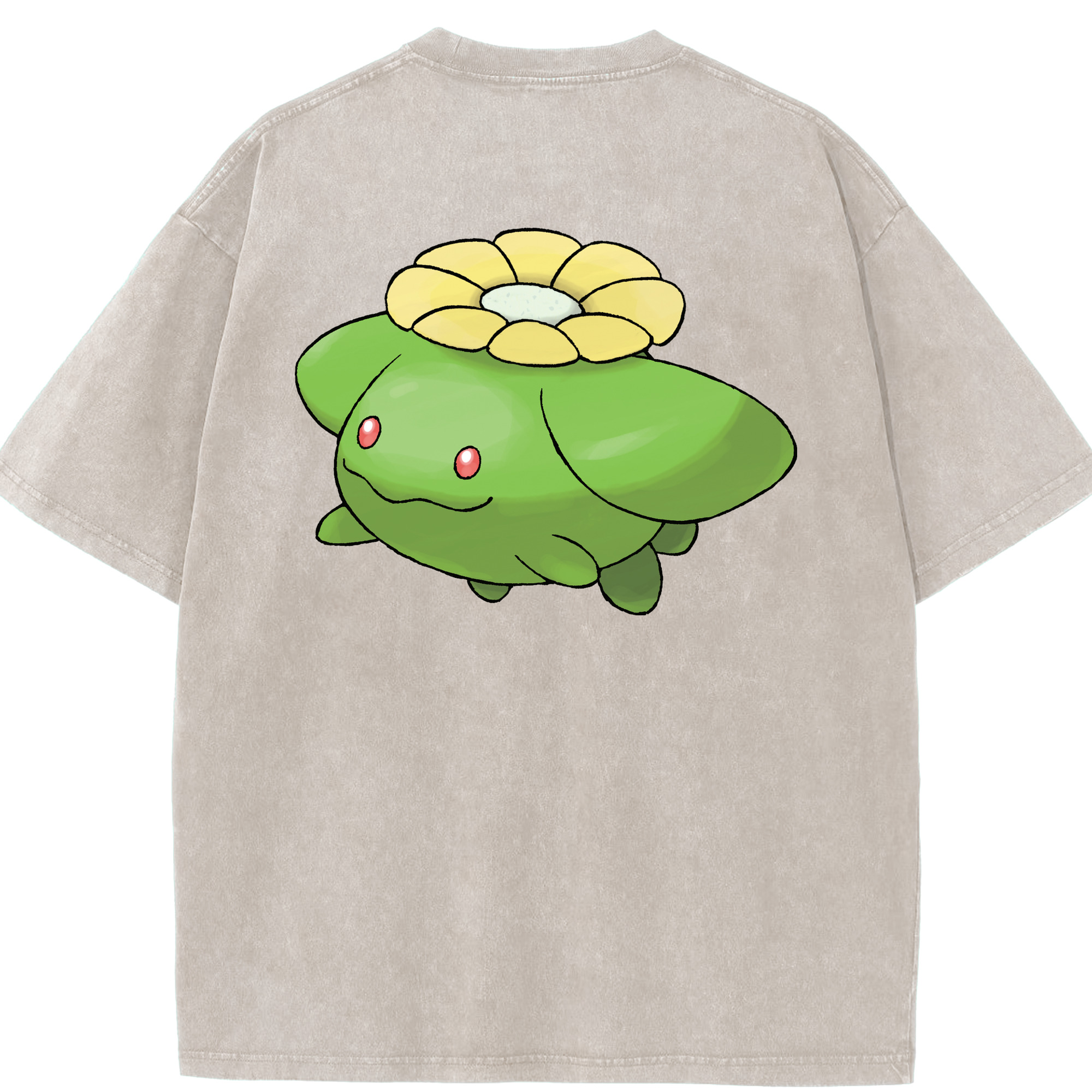 （画像用） ポケットモンスター Pokémon 綿100% ヴィンテージ風 半袖Tシャツ（背面プリント）