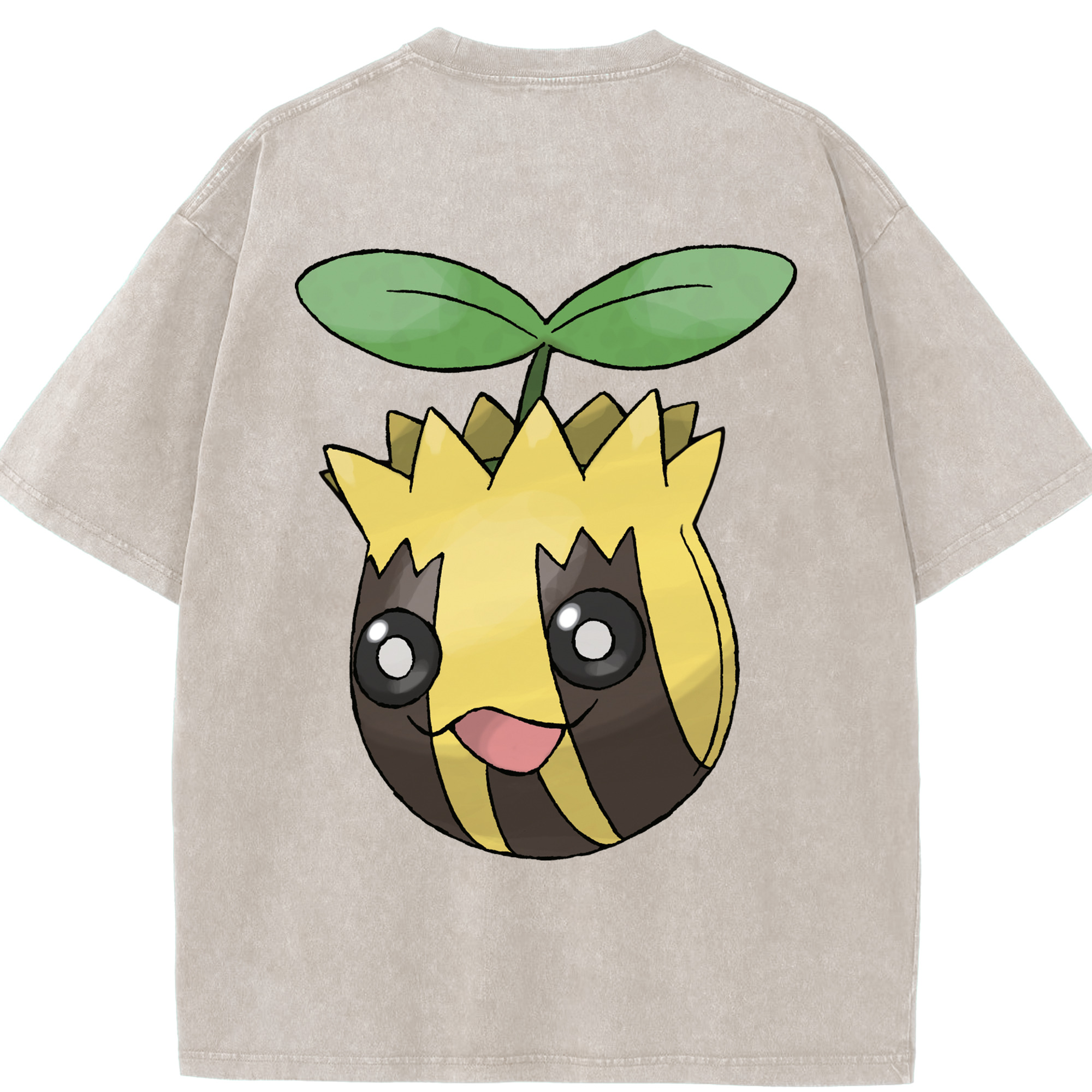 （画像用） ポケットモンスター Pokémon 綿100% ヴィンテージ風 半袖Tシャツ（背面プリント）