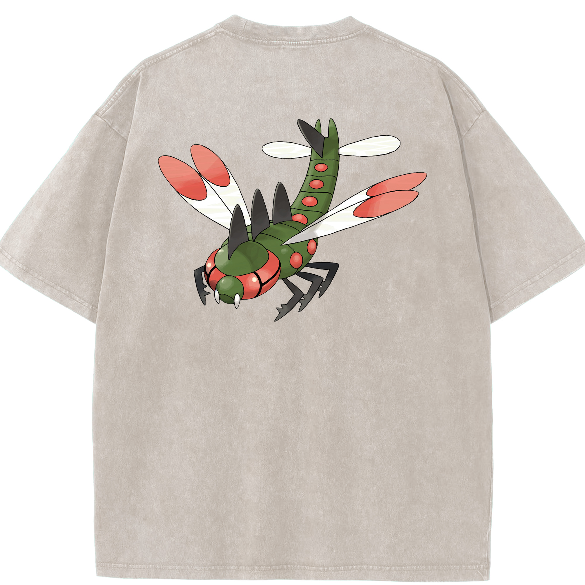 （画像用） ポケットモンスター Pokémon 綿100% ヴィンテージ風 半袖Tシャツ（背面プリント）