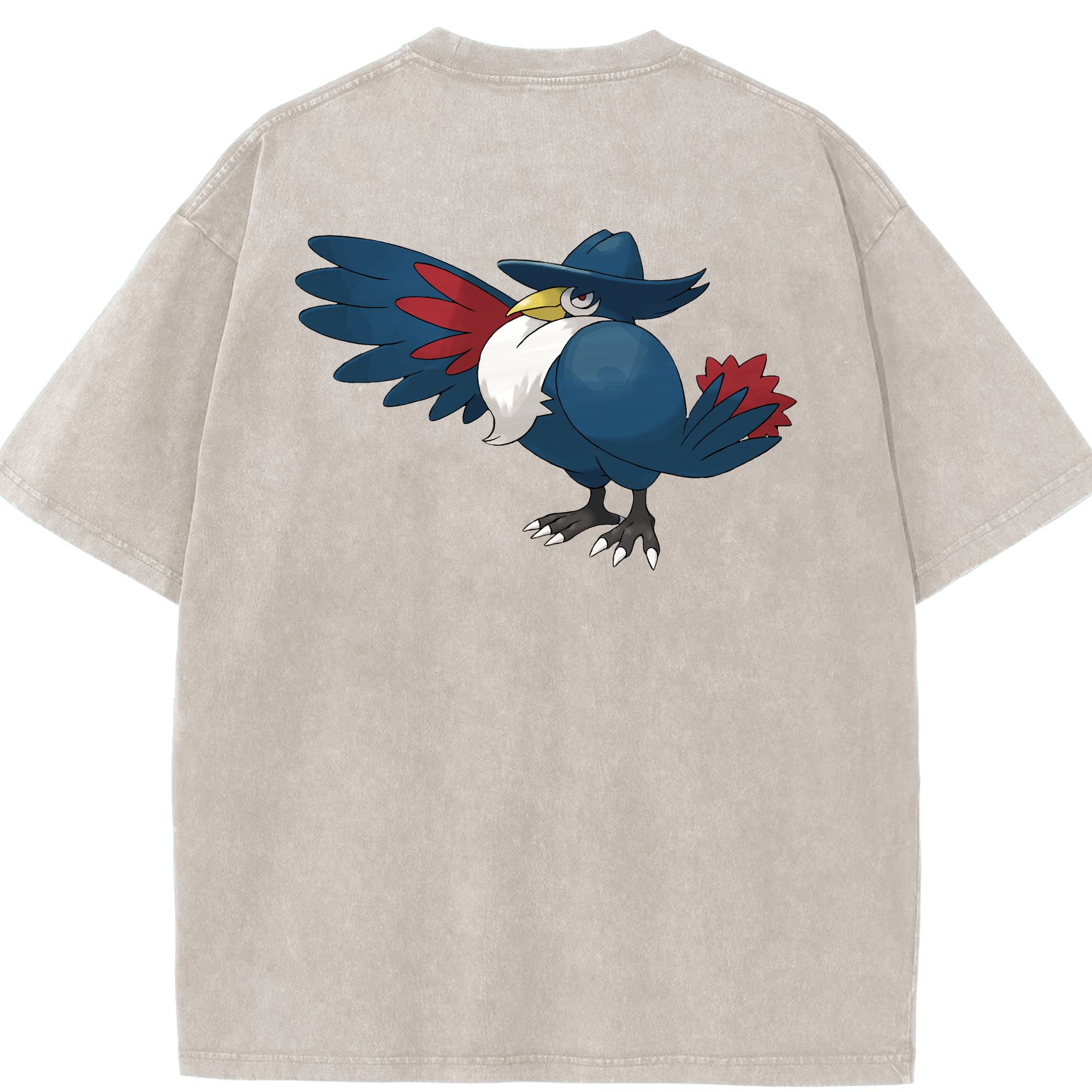 （画像用） ポケットモンスター Pokémon 綿100% ヴィンテージ風 半袖Tシャツ（背面プリント）