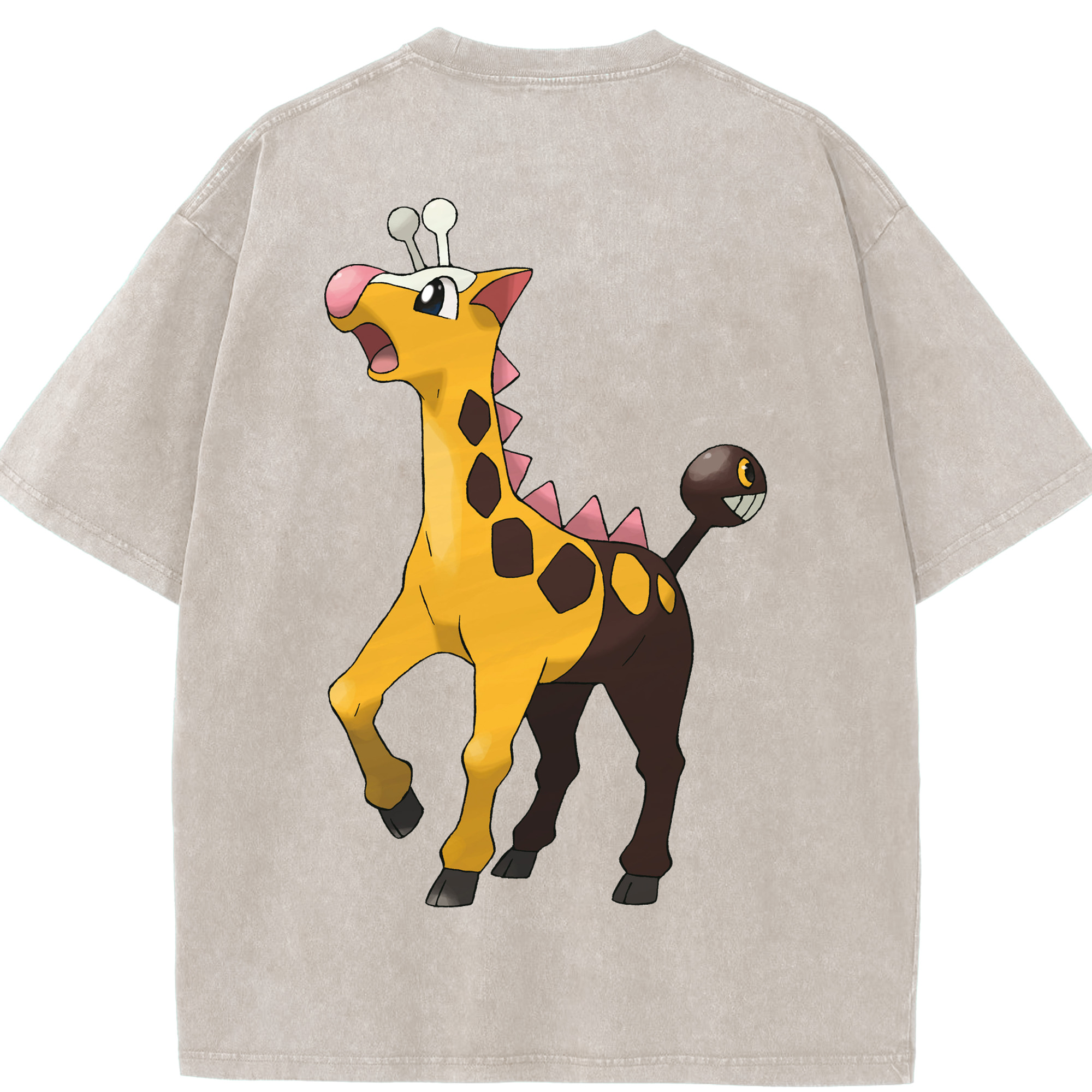 （画像用） ポケットモンスター Pokémon 綿100% ヴィンテージ風 半袖Tシャツ（背面プリント）