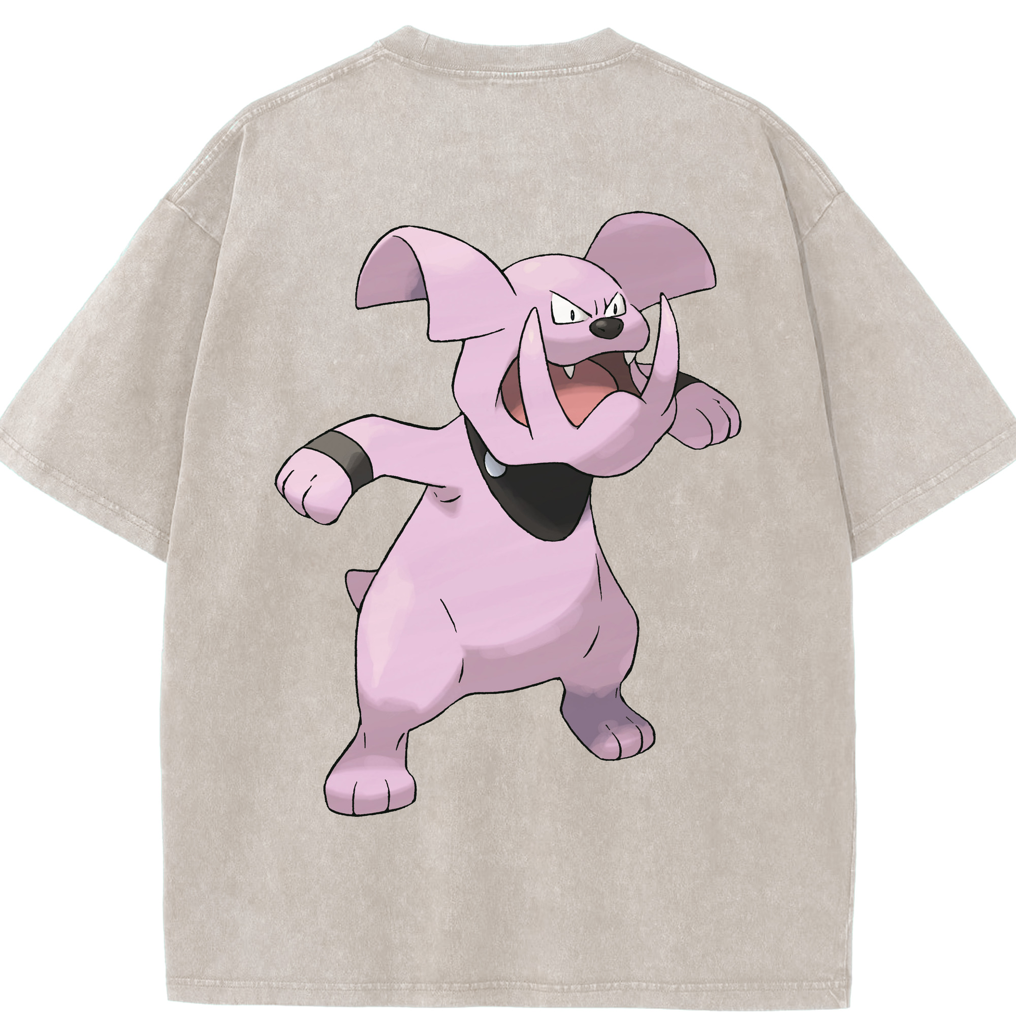 （画像用） ポケットモンスター Pokémon 綿100% ヴィンテージ風 半袖Tシャツ（背面プリント）