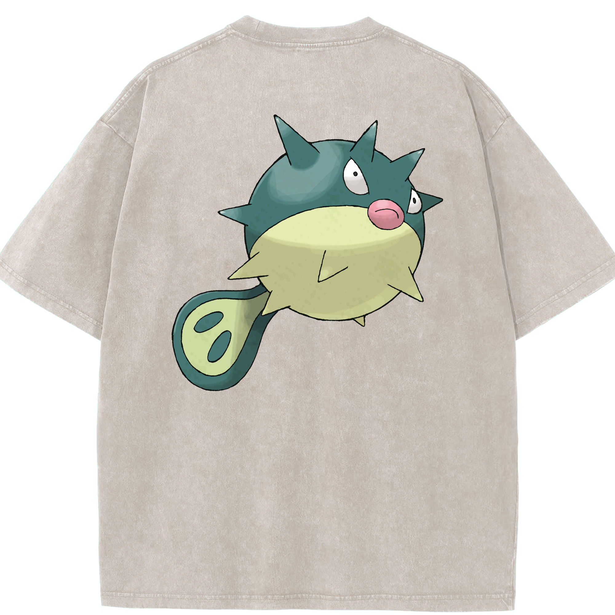 （画像用） ポケットモンスター Pokémon 綿100% ヴィンテージ風 半袖Tシャツ（背面プリント）