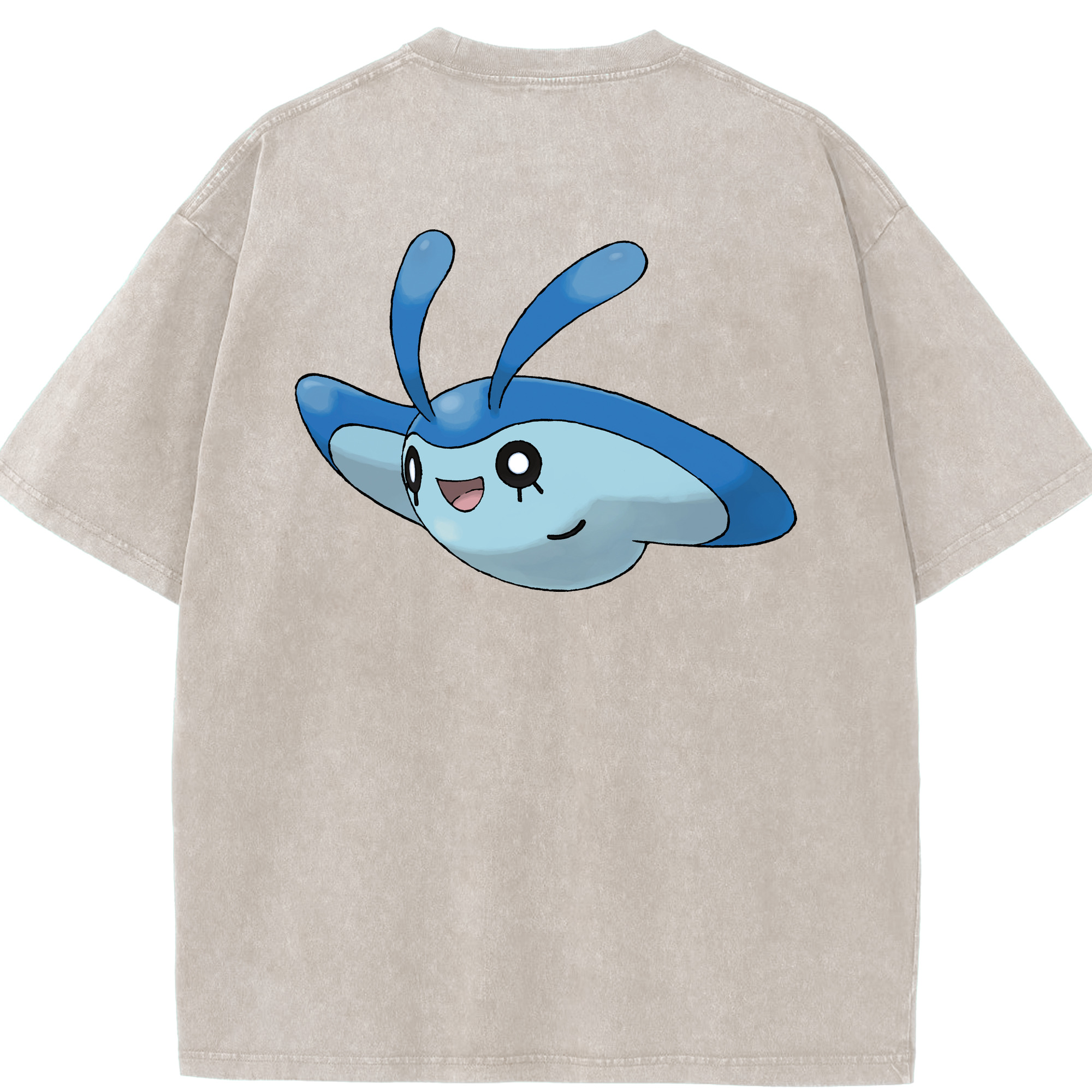 （画像用） ポケットモンスター Pokémon 綿100% ヴィンテージ風 半袖Tシャツ（背面プリント）