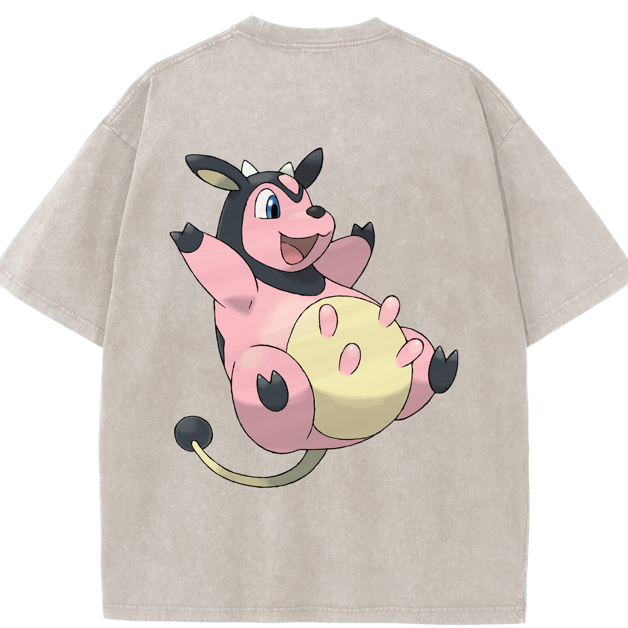 （画像用） ポケットモンスター Pokémon 綿100% ヴィンテージ風 半袖Tシャツ（背面プリント）