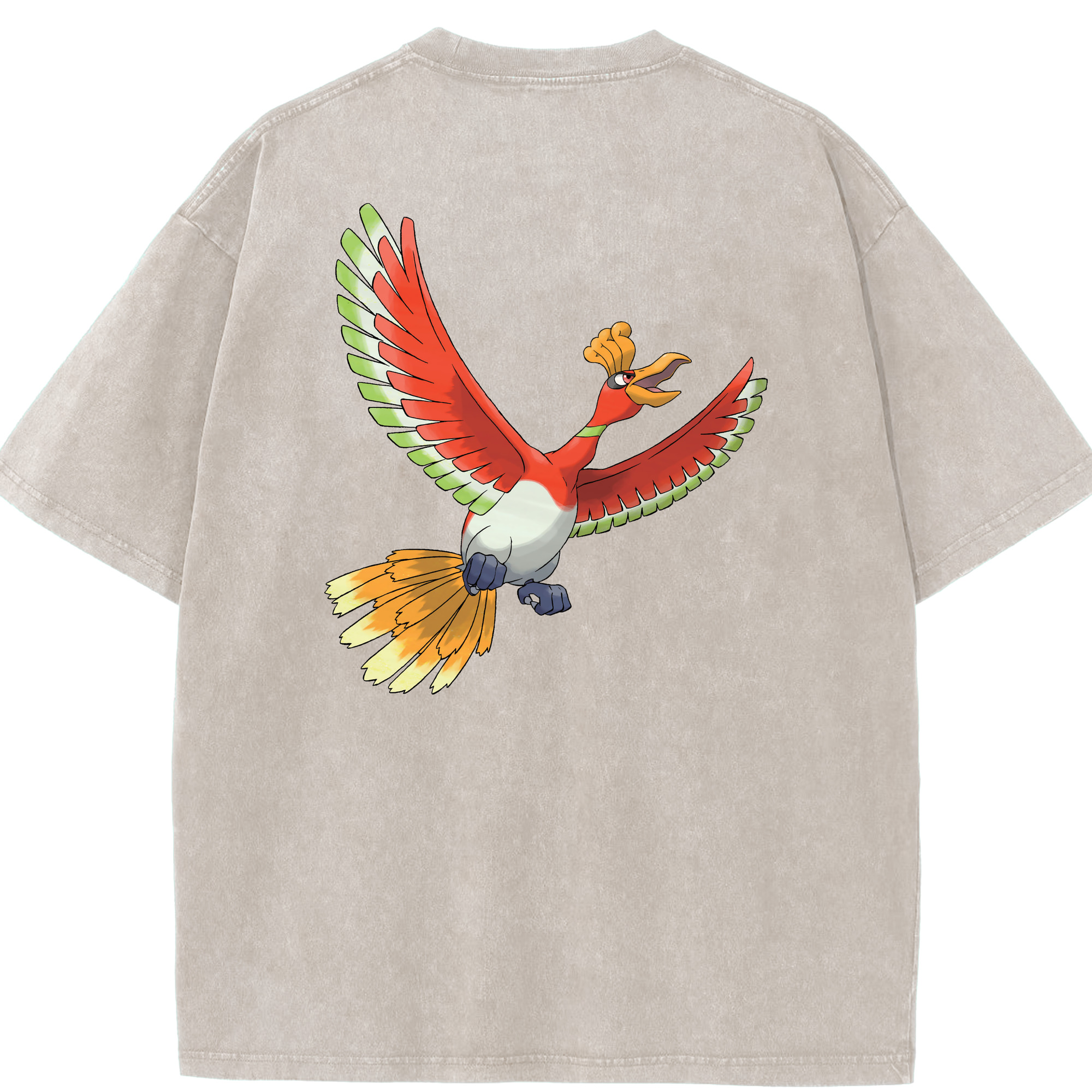 （画像用） ポケットモンスター Pokémon 綿100% ヴィンテージ風 半袖Tシャツ（背面プリント）