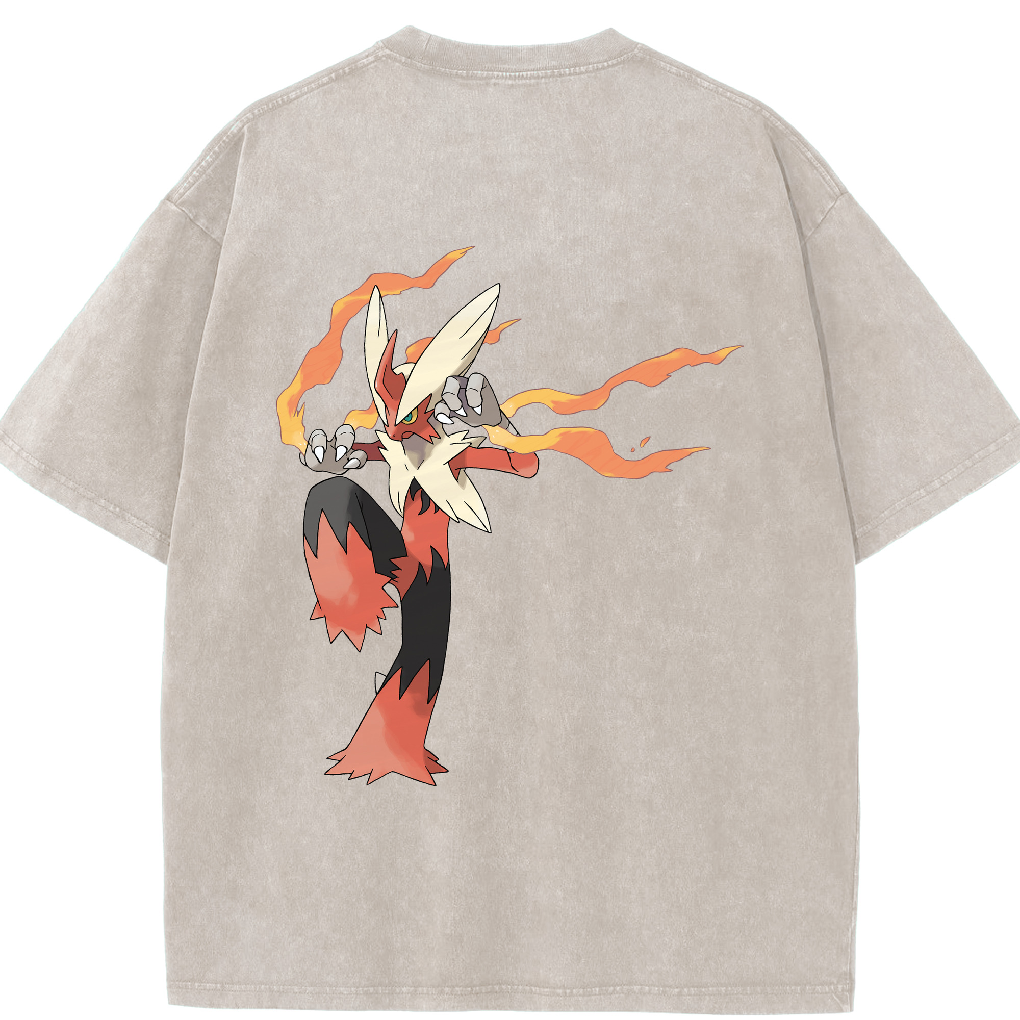 （画像用） ポケットモンスター Pokémon 綿100% ヴィンテージ風 半袖Tシャツ（背面プリント）