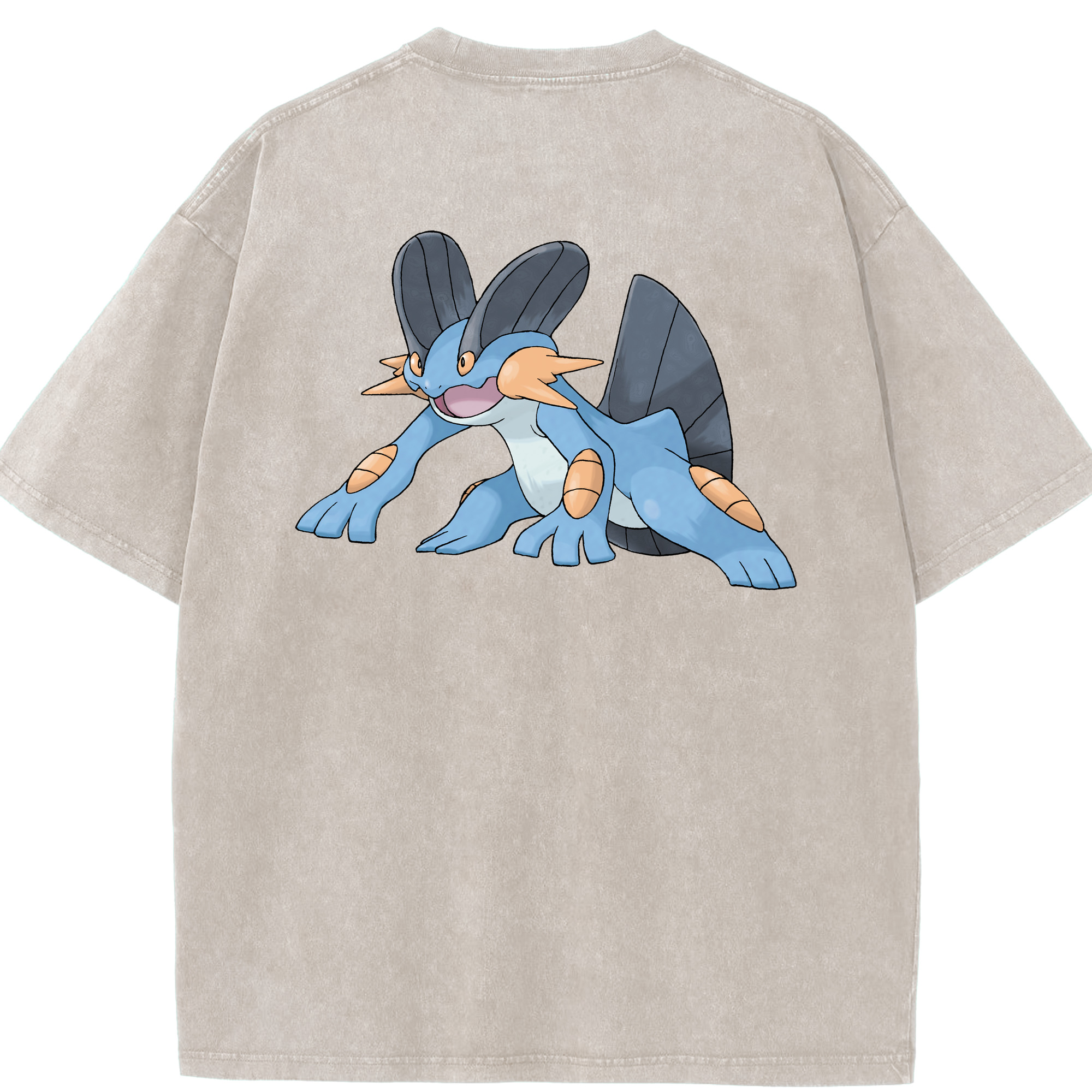 （画像用） ポケットモンスター Pokémon 綿100% ヴィンテージ風 半袖Tシャツ（背面プリント）