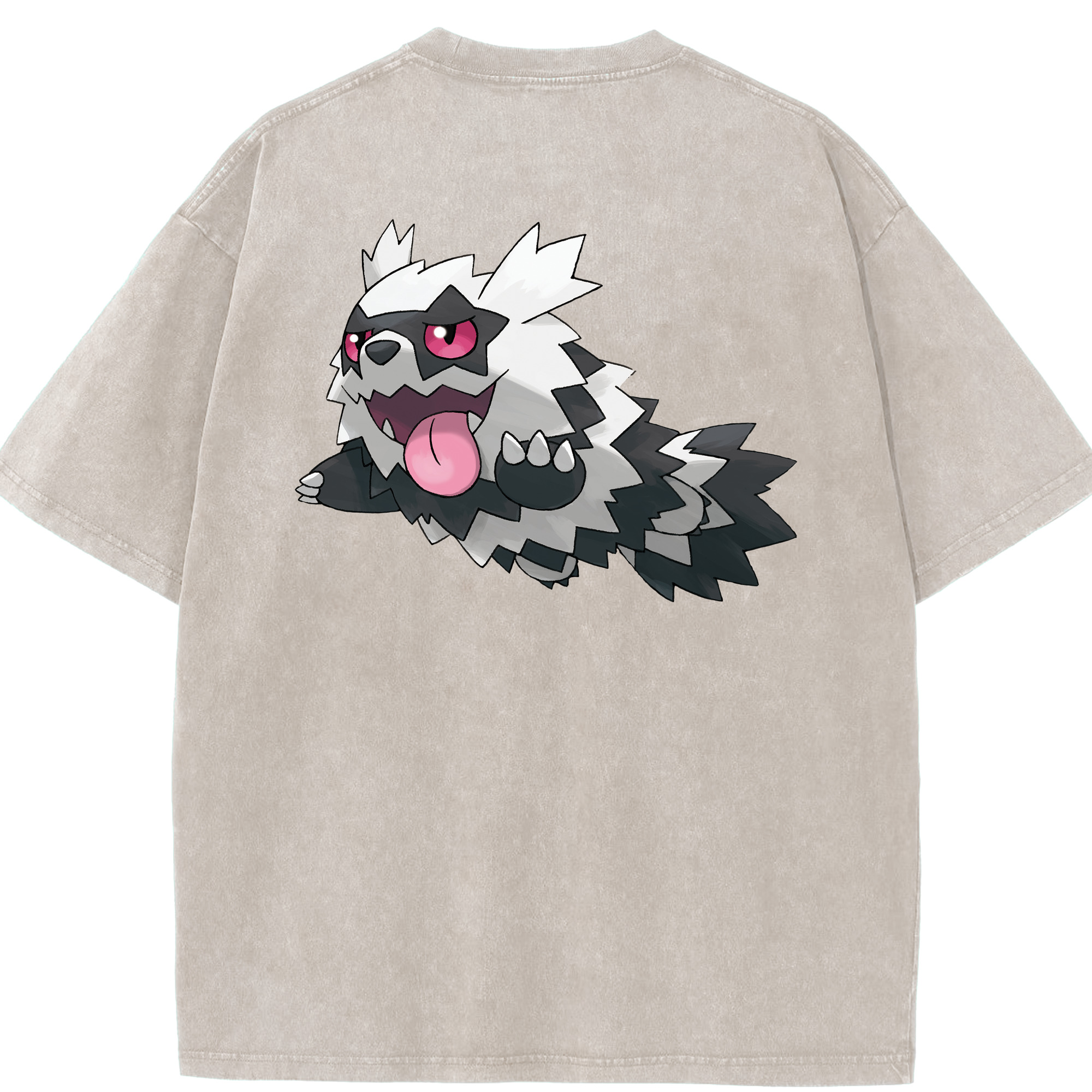 （画像用） ポケットモンスター Pokémon 綿100% ヴィンテージ風 半袖Tシャツ（背面プリント）