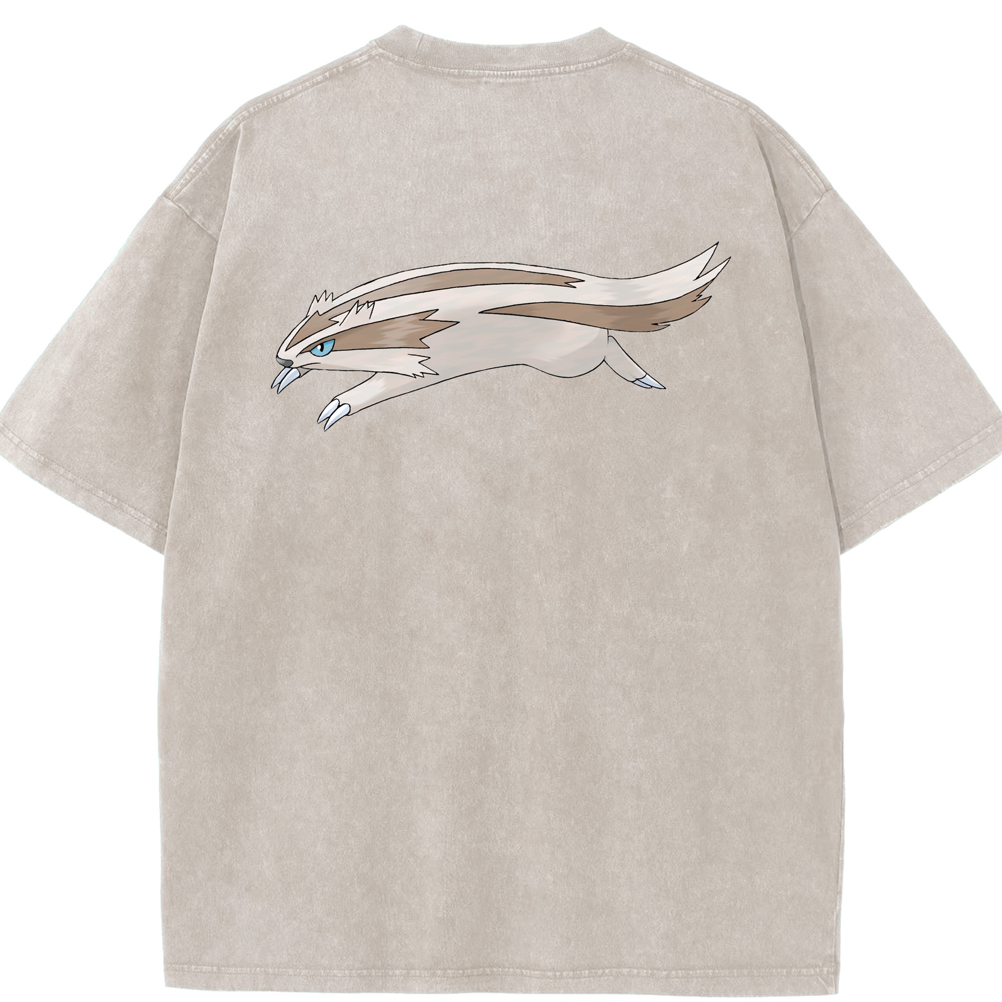 （画像用） ポケットモンスター Pokémon 綿100% ヴィンテージ風 半袖Tシャツ（背面プリント）