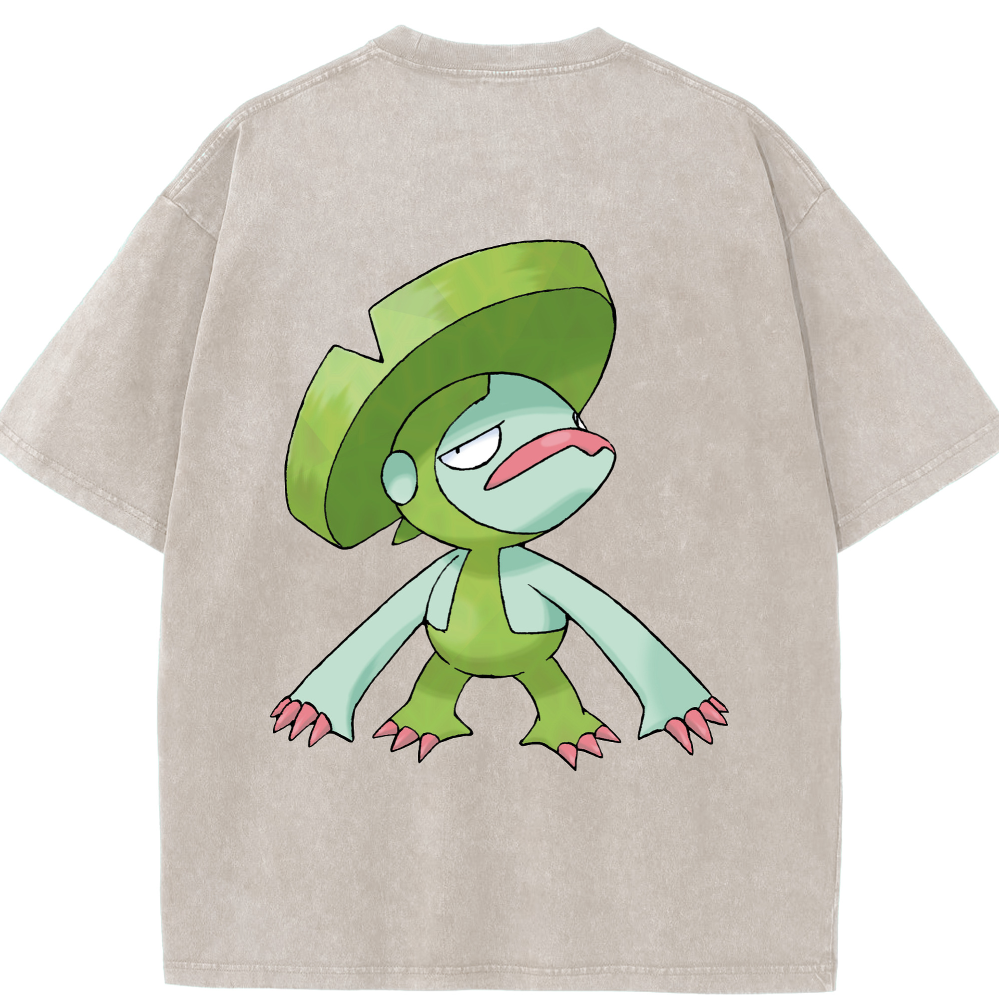 （画像用） ポケットモンスター Pokémon 綿100% ヴィンテージ風 半袖Tシャツ（背面プリント）