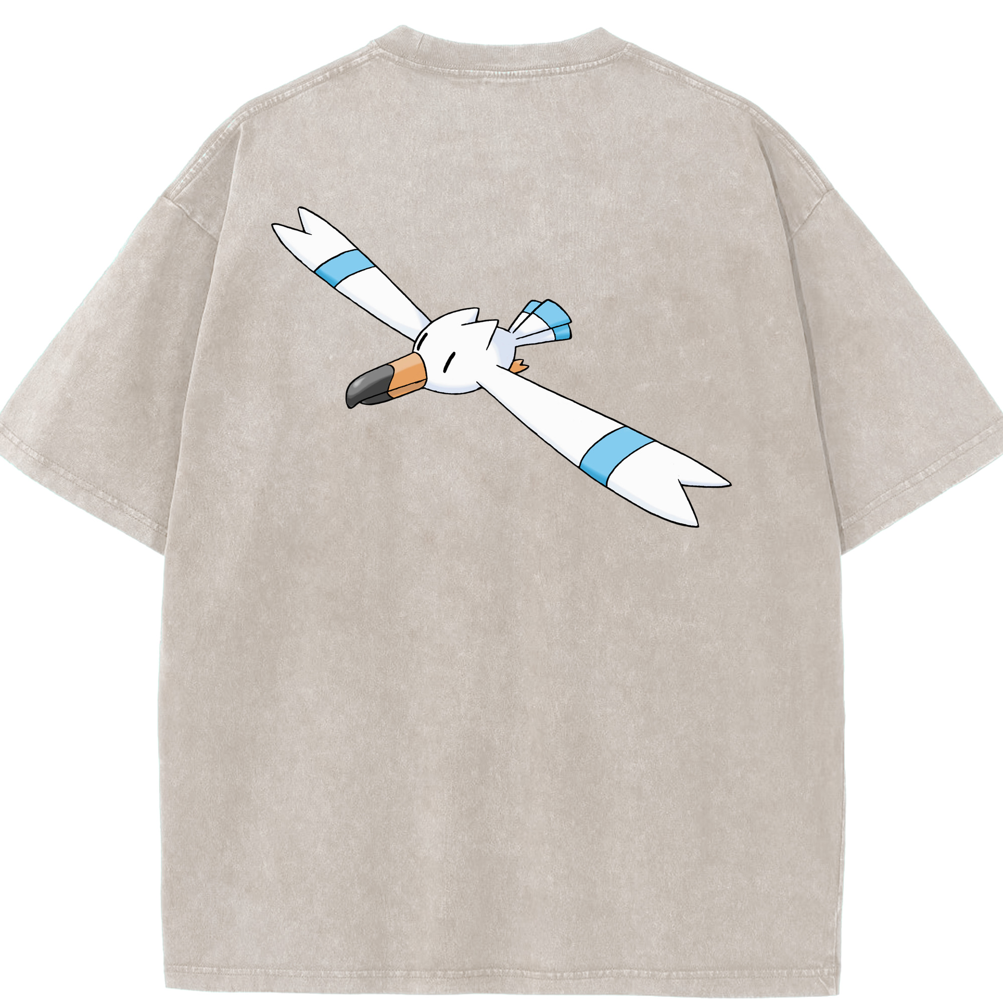 （画像用） ポケットモンスター Pokémon 綿100% ヴィンテージ風 半袖Tシャツ（背面プリント）