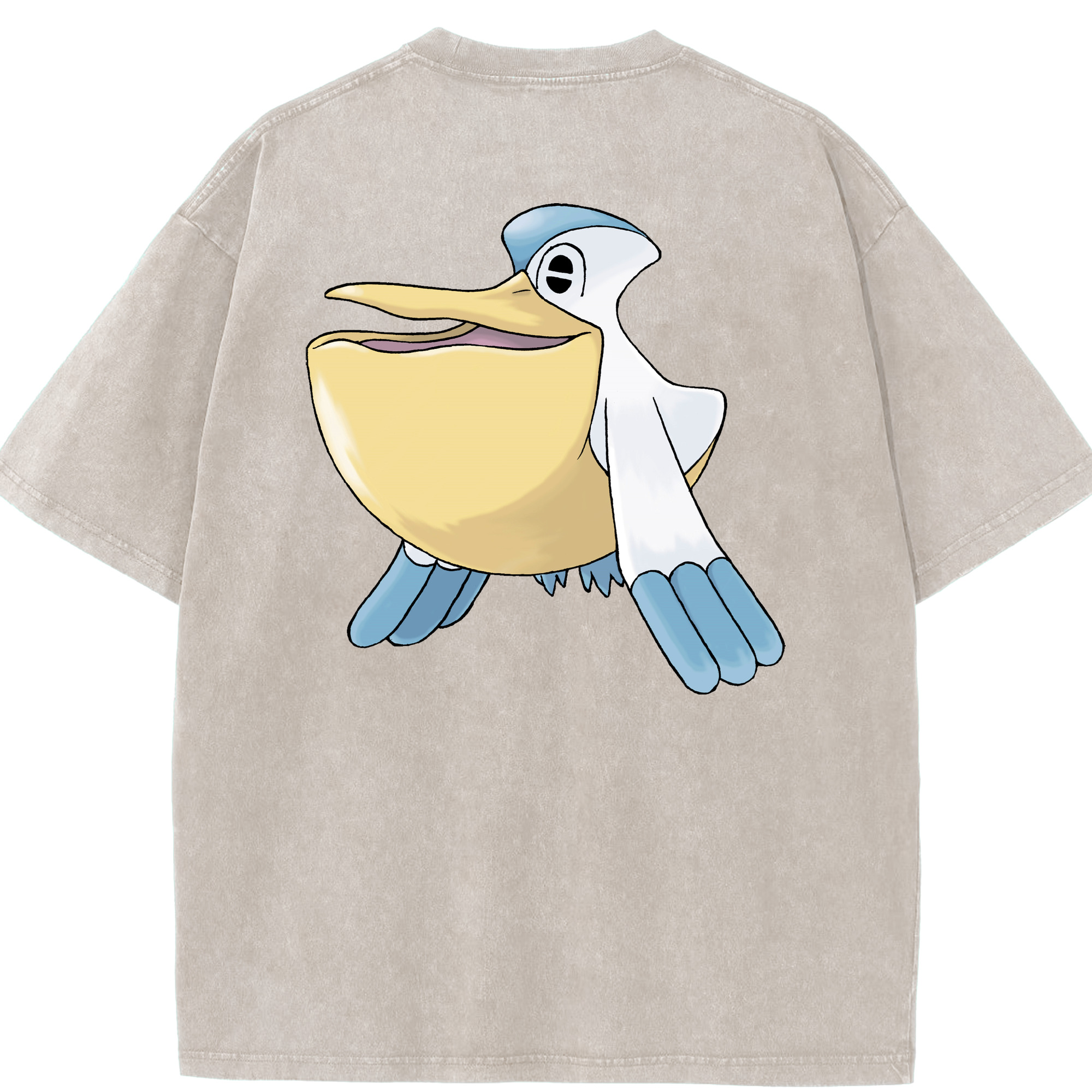 （画像用） ポケットモンスター Pokémon 綿100% ヴィンテージ風 半袖Tシャツ（背面プリント）