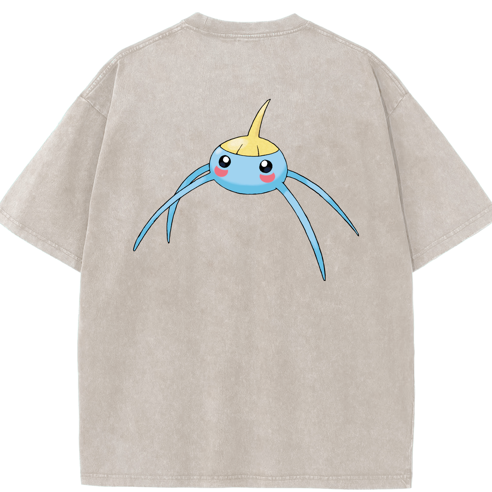 （画像用） ポケットモンスター Pokémon 綿100% ヴィンテージ風 半袖Tシャツ（背面プリント）