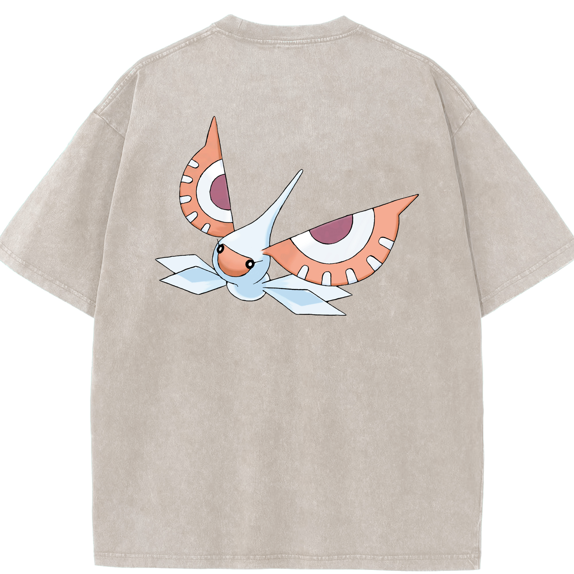 （画像用） ポケットモンスター Pokémon 綿100% ヴィンテージ風 半袖Tシャツ（背面プリント）