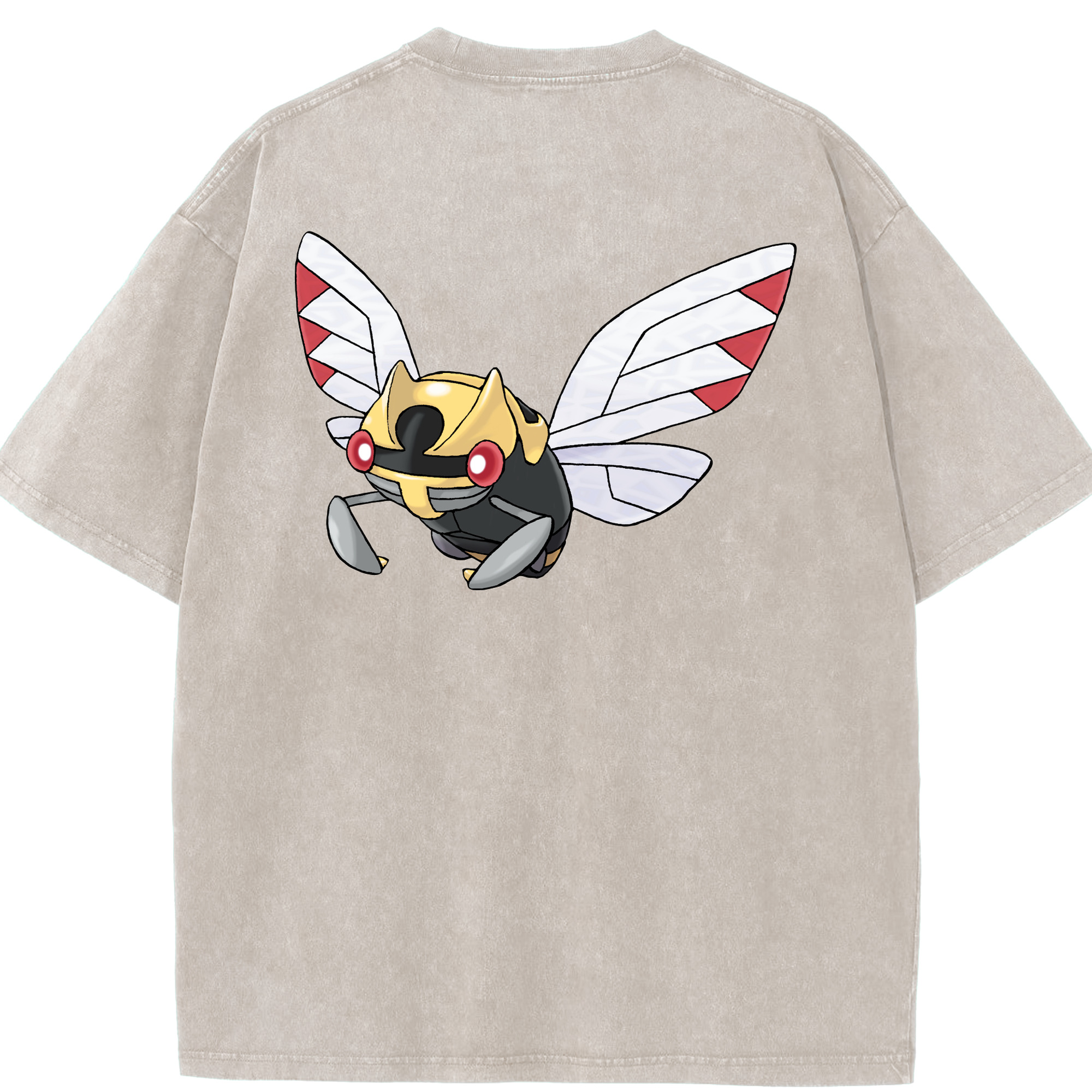 （画像用） ポケットモンスター Pokémon 綿100% ヴィンテージ風 半袖Tシャツ（背面プリント）