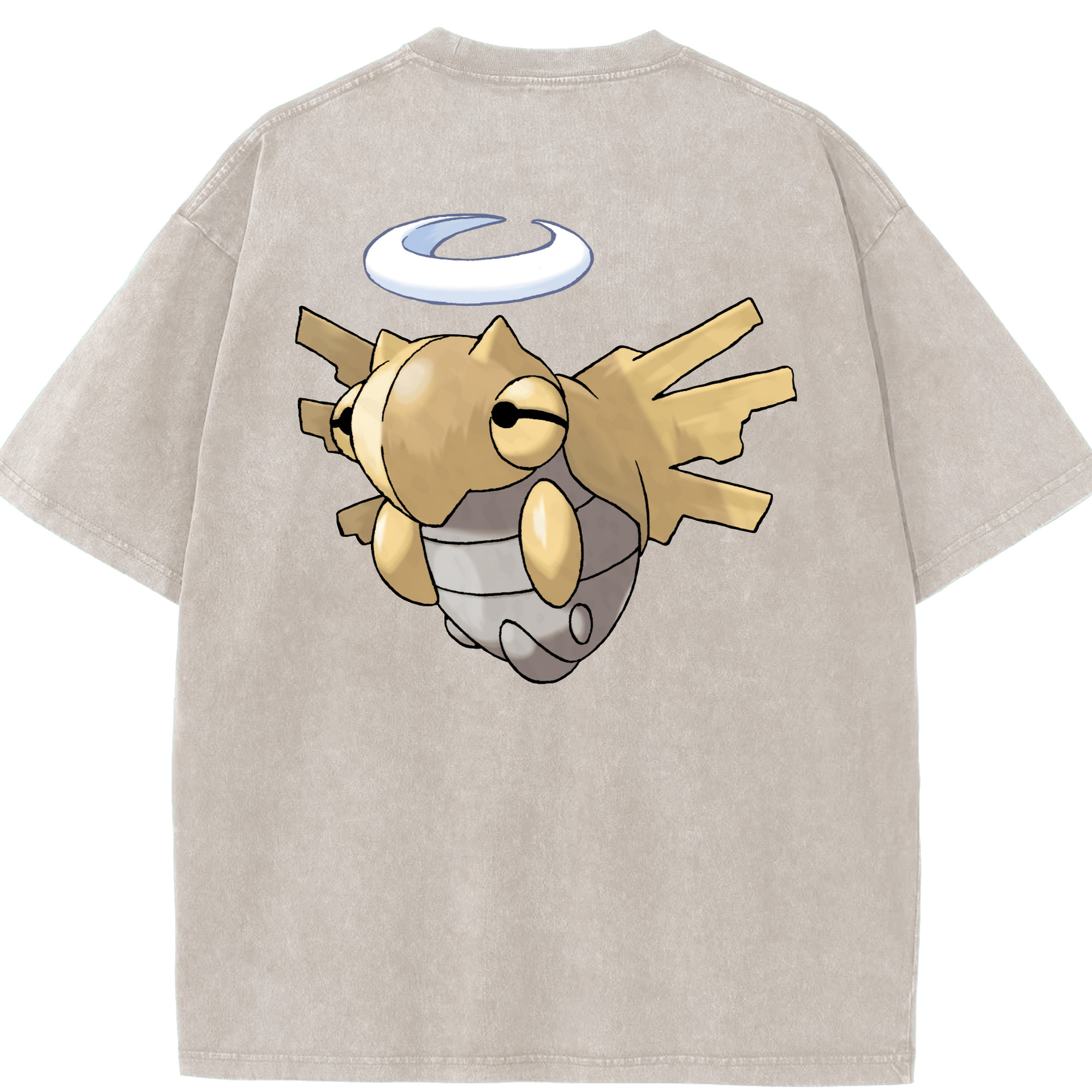 （画像用） ポケットモンスター Pokémon 綿100% ヴィンテージ風 半袖Tシャツ（背面プリント）