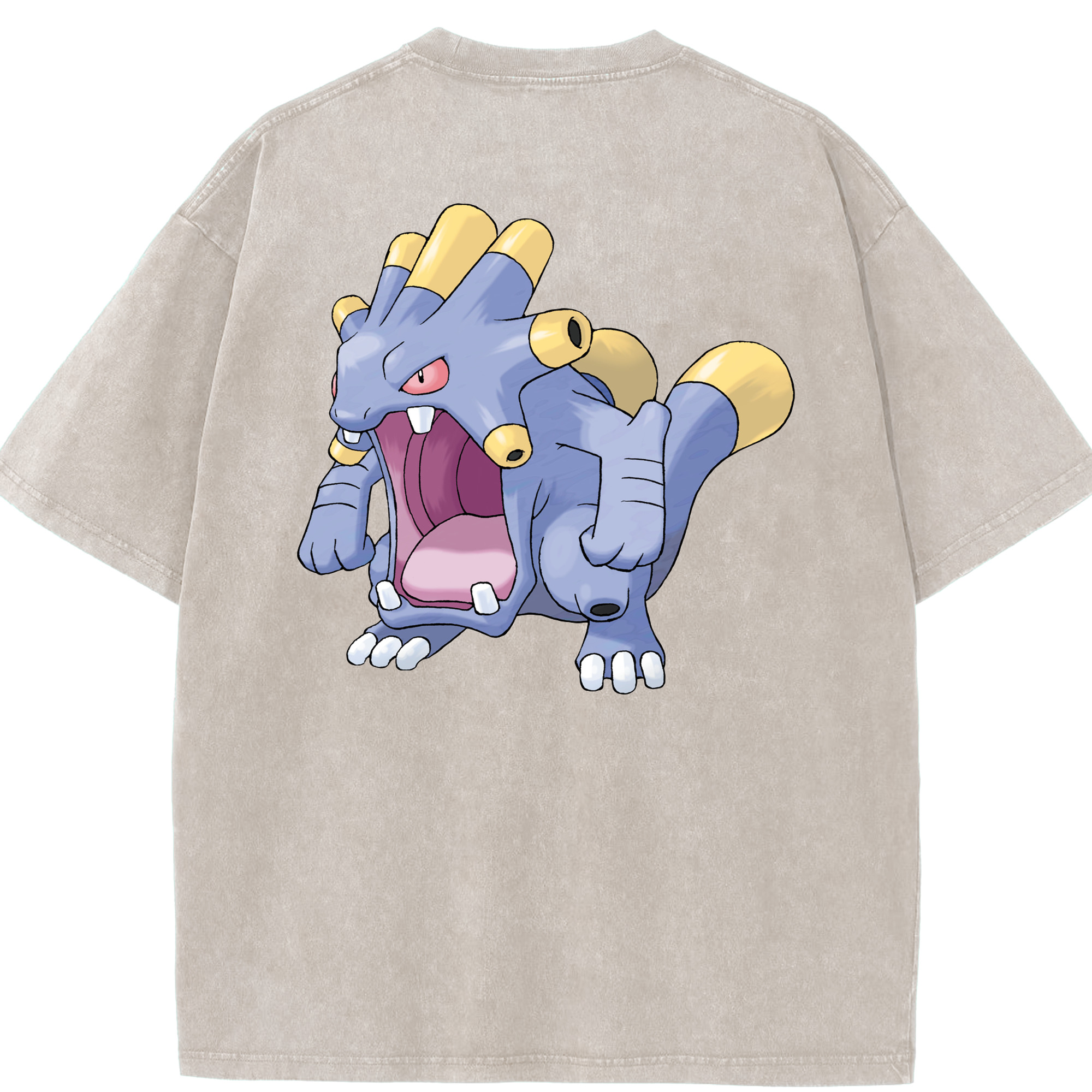 （画像用） ポケットモンスター Pokémon 綿100% ヴィンテージ風 半袖Tシャツ（背面プリント）
