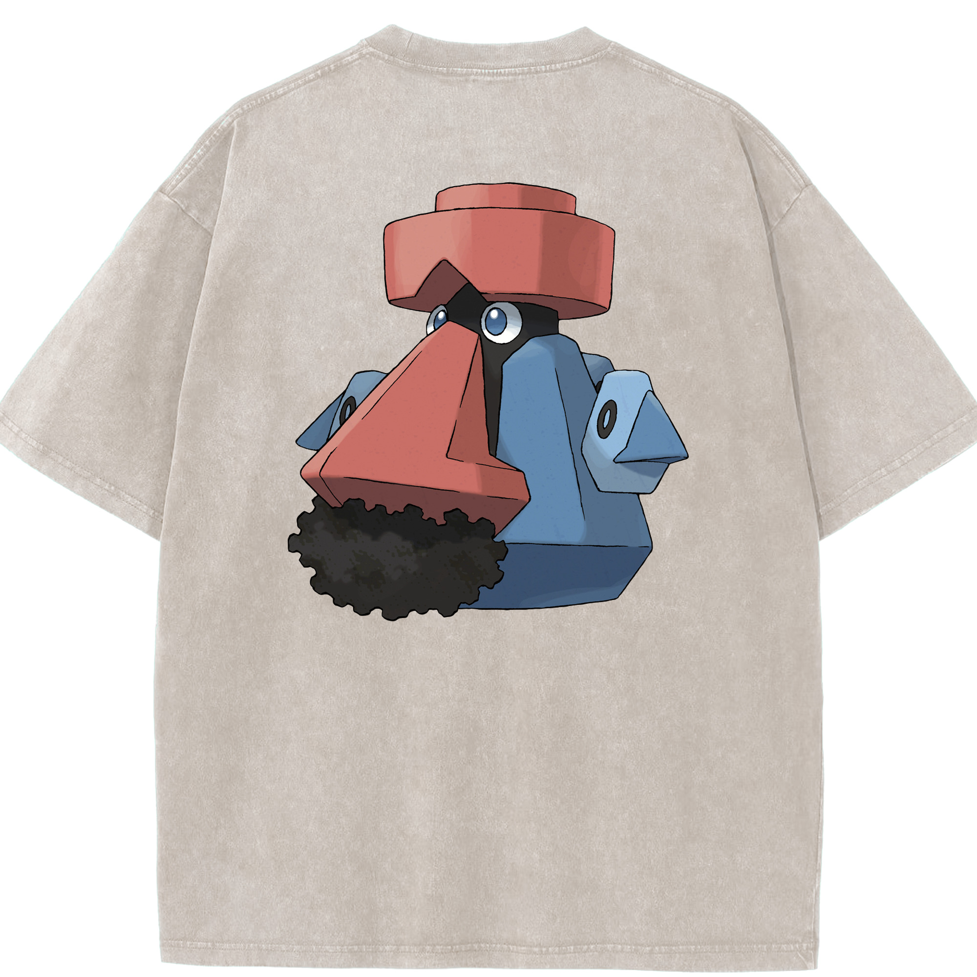 （画像用） ポケットモンスター Pokémon 綿100% ヴィンテージ風 半袖Tシャツ（背面プリント）