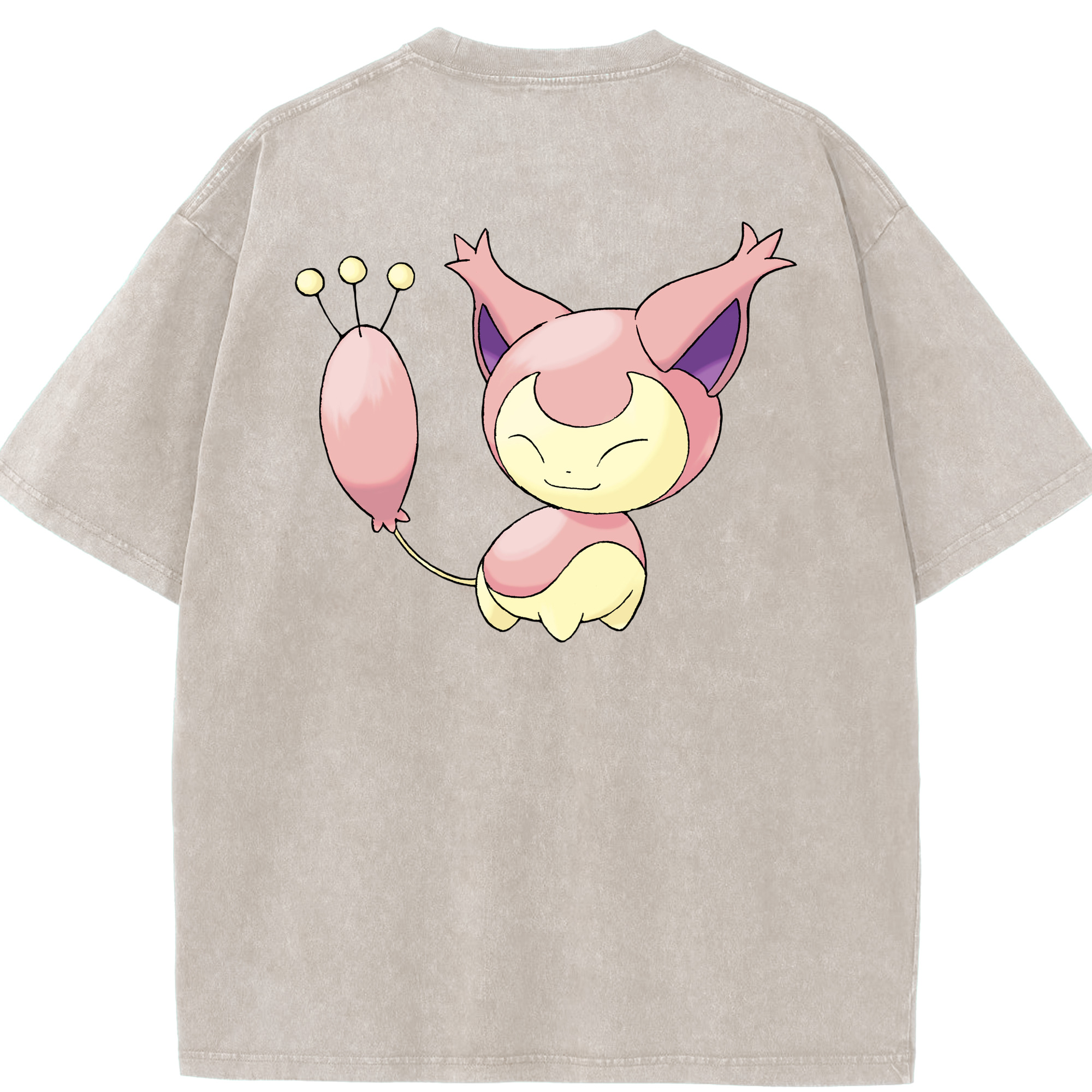 （画像用） ポケットモンスター Pokémon 綿100% ヴィンテージ風 半袖Tシャツ（背面プリント）