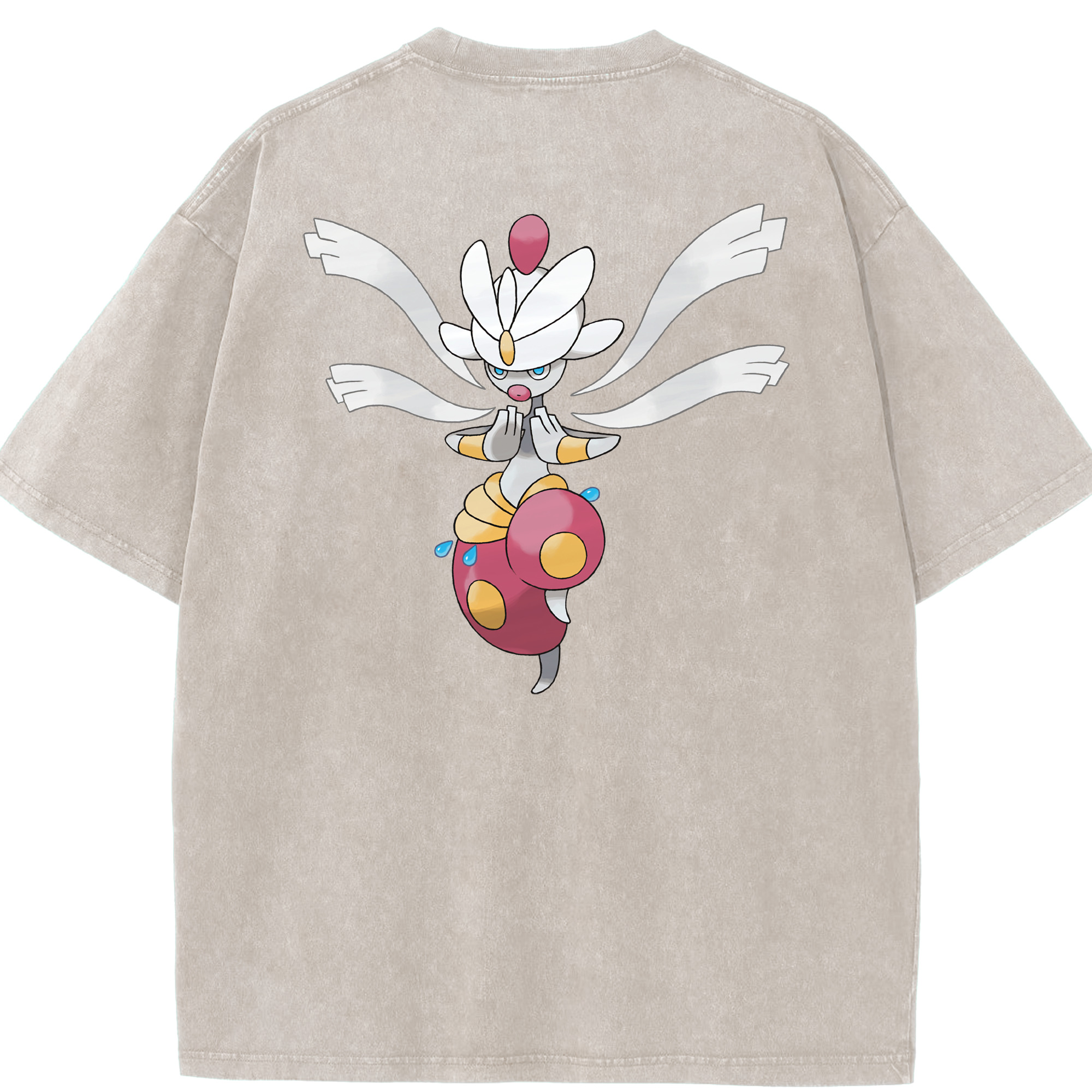 （画像用） ポケットモンスター Pokémon 綿100% ヴィンテージ風 半袖Tシャツ（背面プリント）