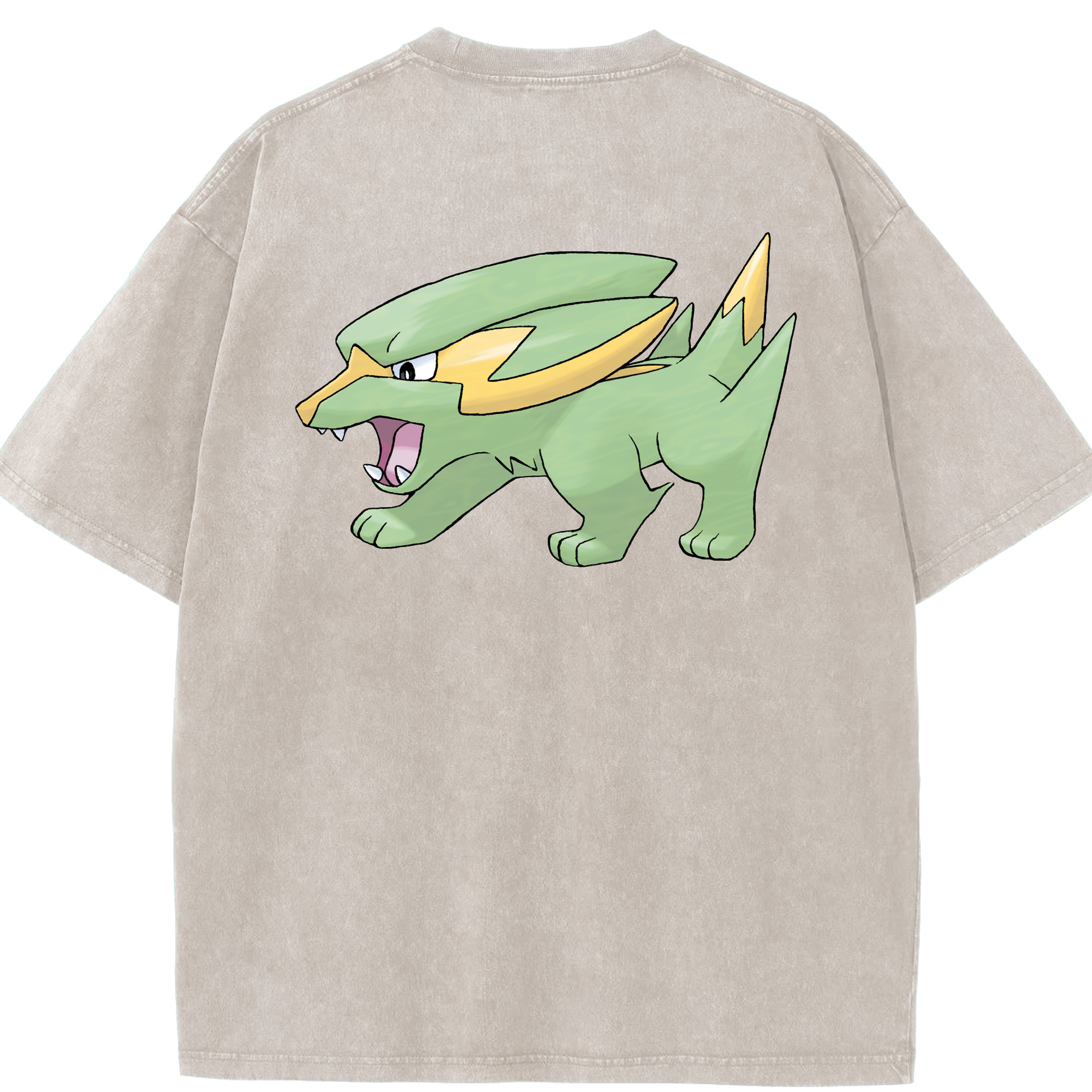 （画像用） ポケットモンスター Pokémon 綿100% ヴィンテージ風 半袖Tシャツ（背面プリント）