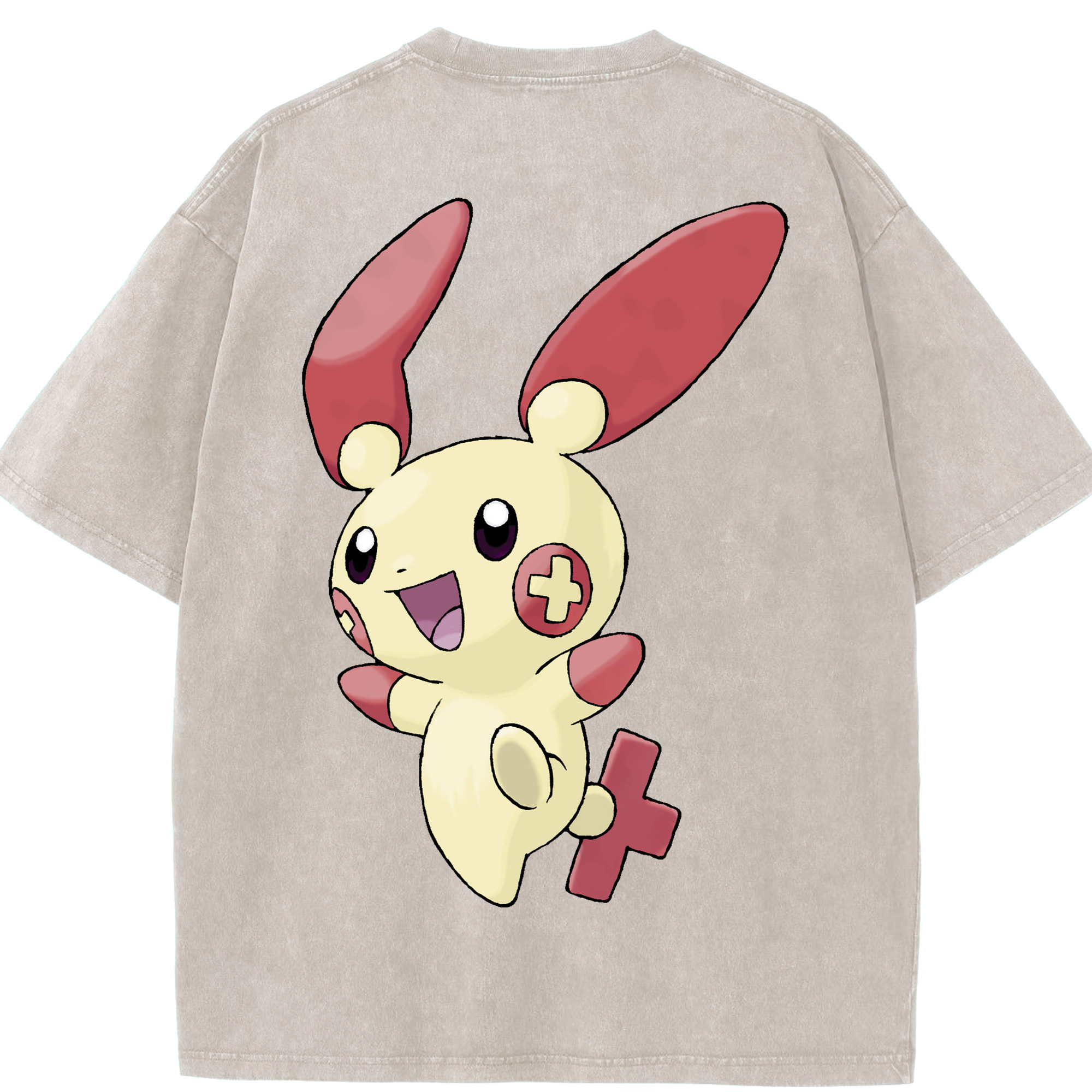 （画像用） ポケットモンスター Pokémon 綿100% ヴィンテージ風 半袖Tシャツ（背面プリント）