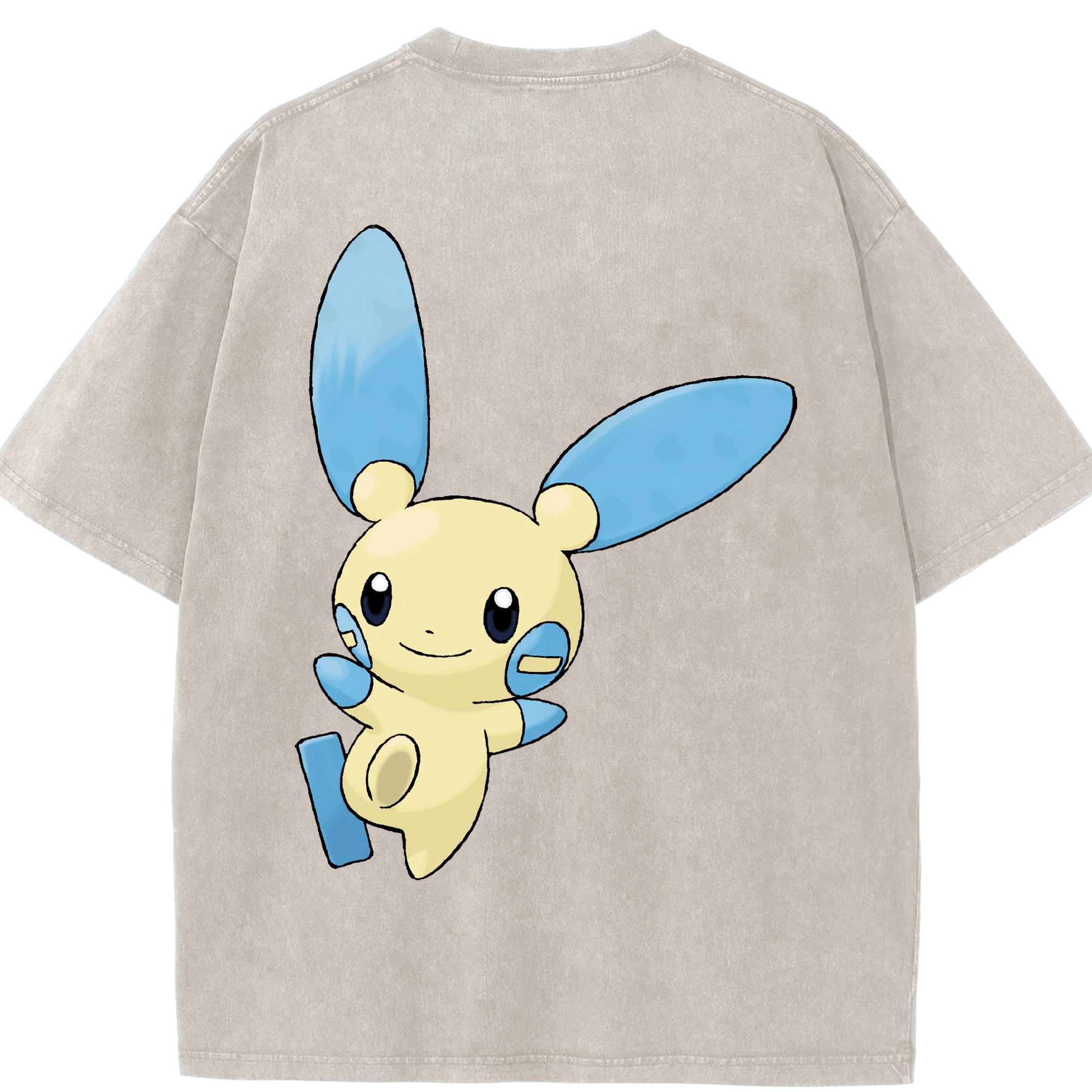 （画像用） ポケットモンスター Pokémon 綿100% ヴィンテージ風 半袖Tシャツ（背面プリント）